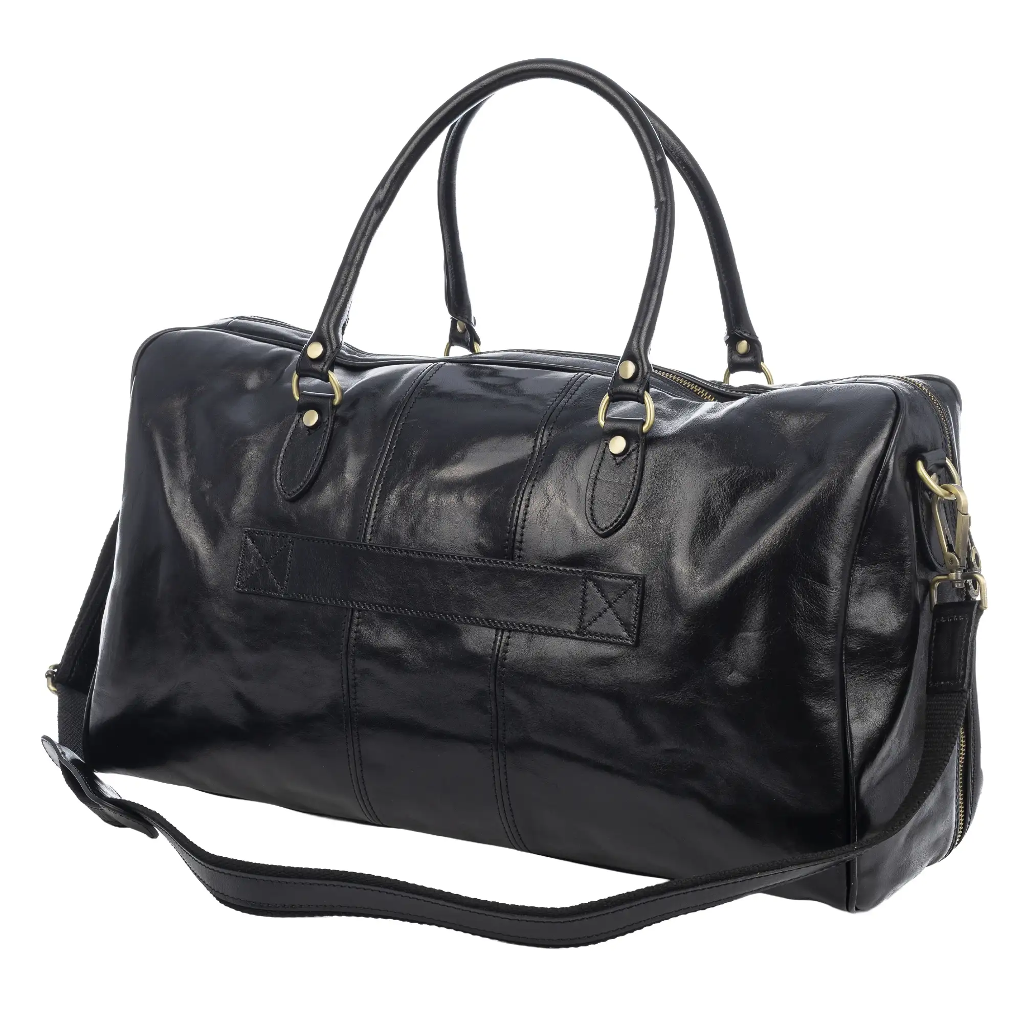 Barbieri bolso de viaje. Piel auténtica Tamponato.