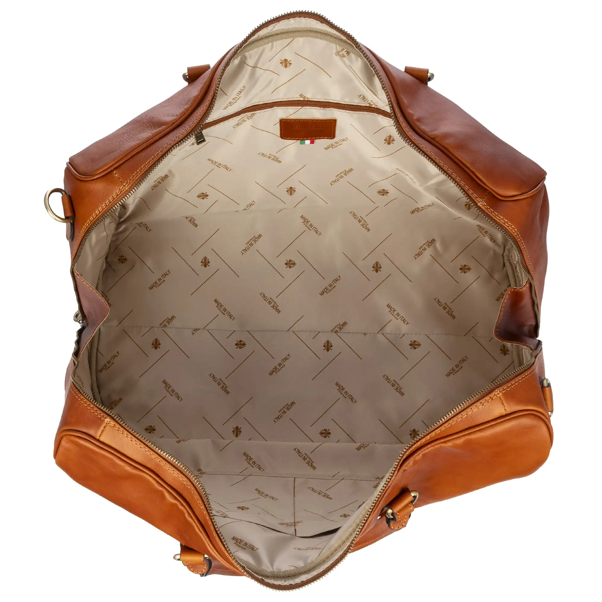Barbieri bolso de viaje. Piel auténtica Tamponato.