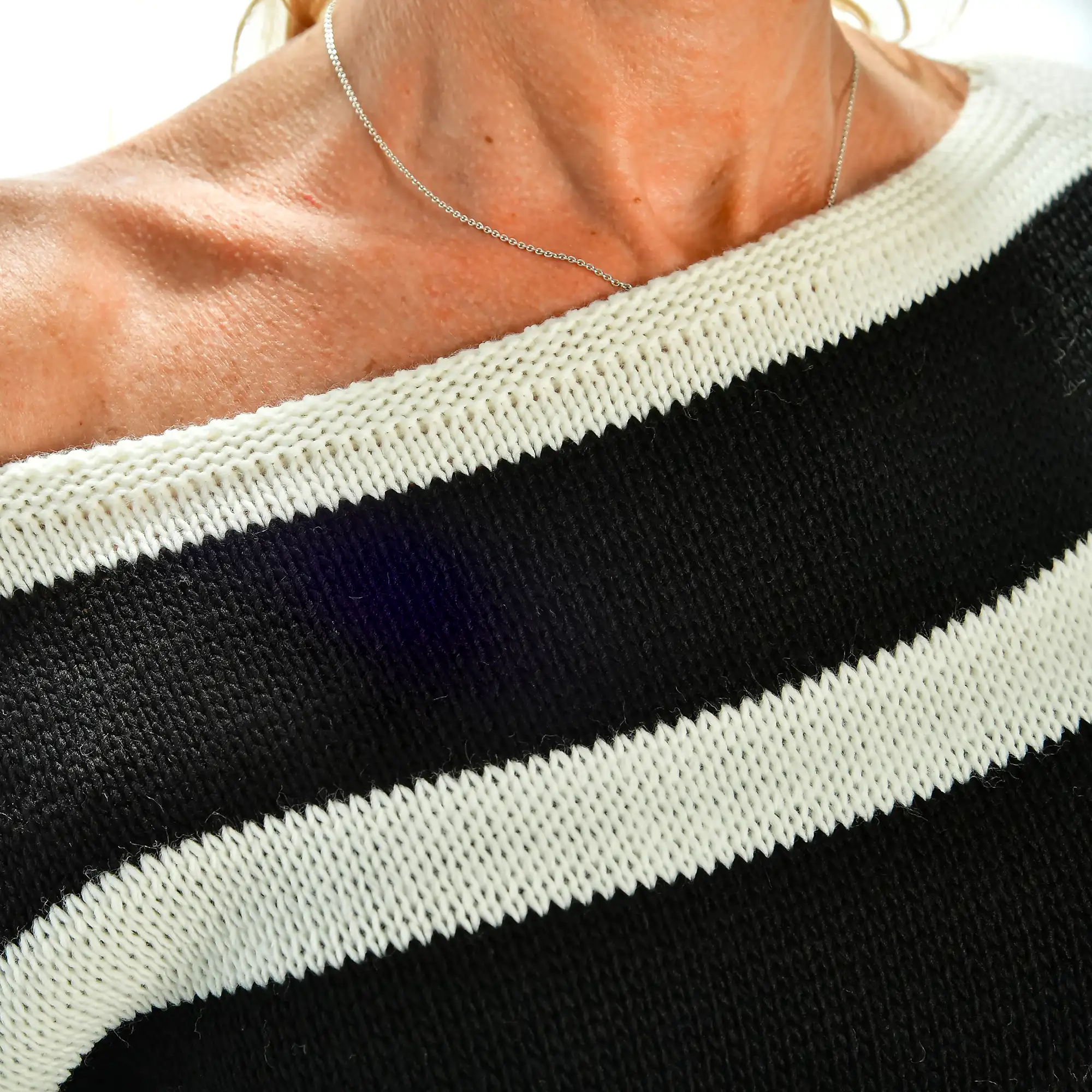 Jersey a rayas oversized talla única. Made in Italy.