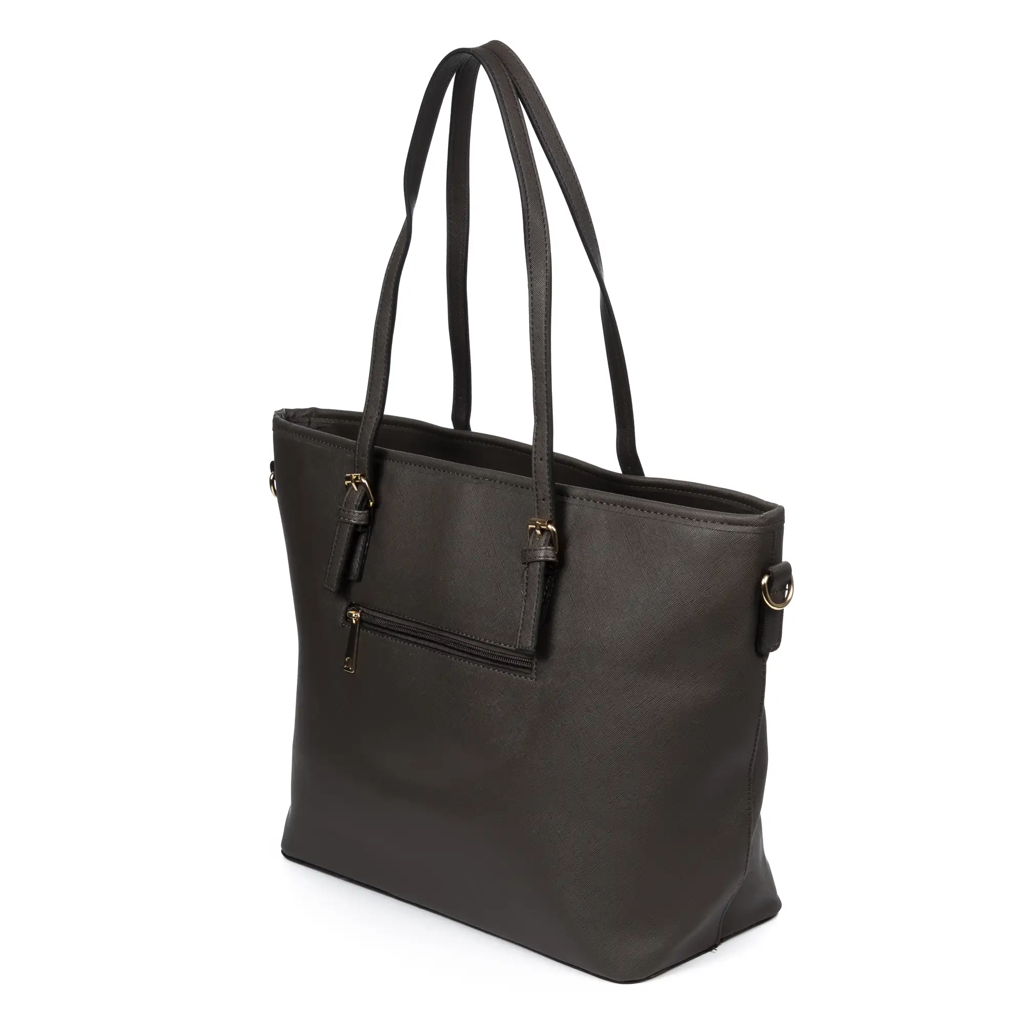  Shopper Bag - Bolso grande de trabajo para mujer, de piel  sintética, a la moda, color gris, bolso casual : Ropa, Zapatos y Joyería