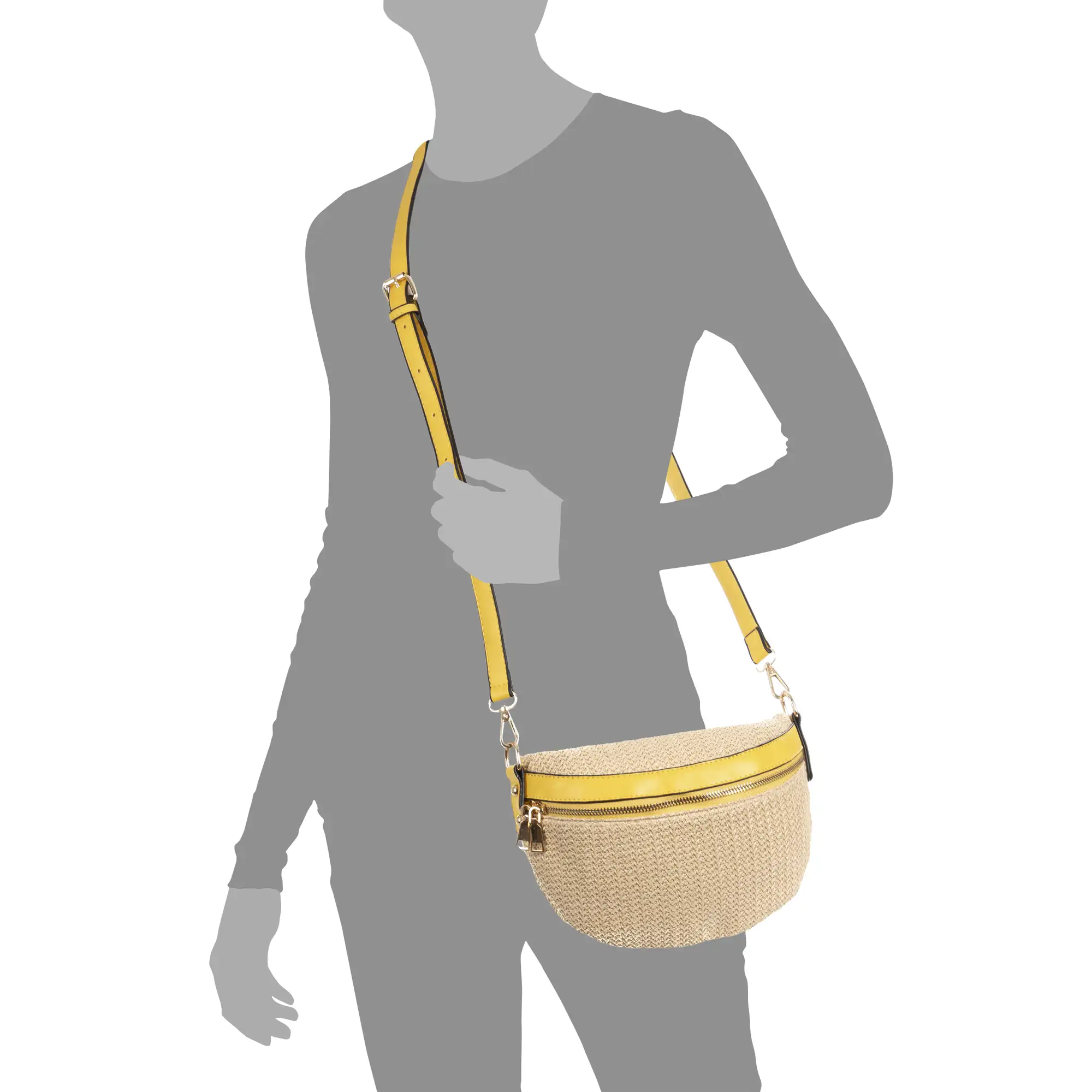 Lirica Bolso bandolera Unisex.Tela Tejido Arpillera  Piel Sintética PU