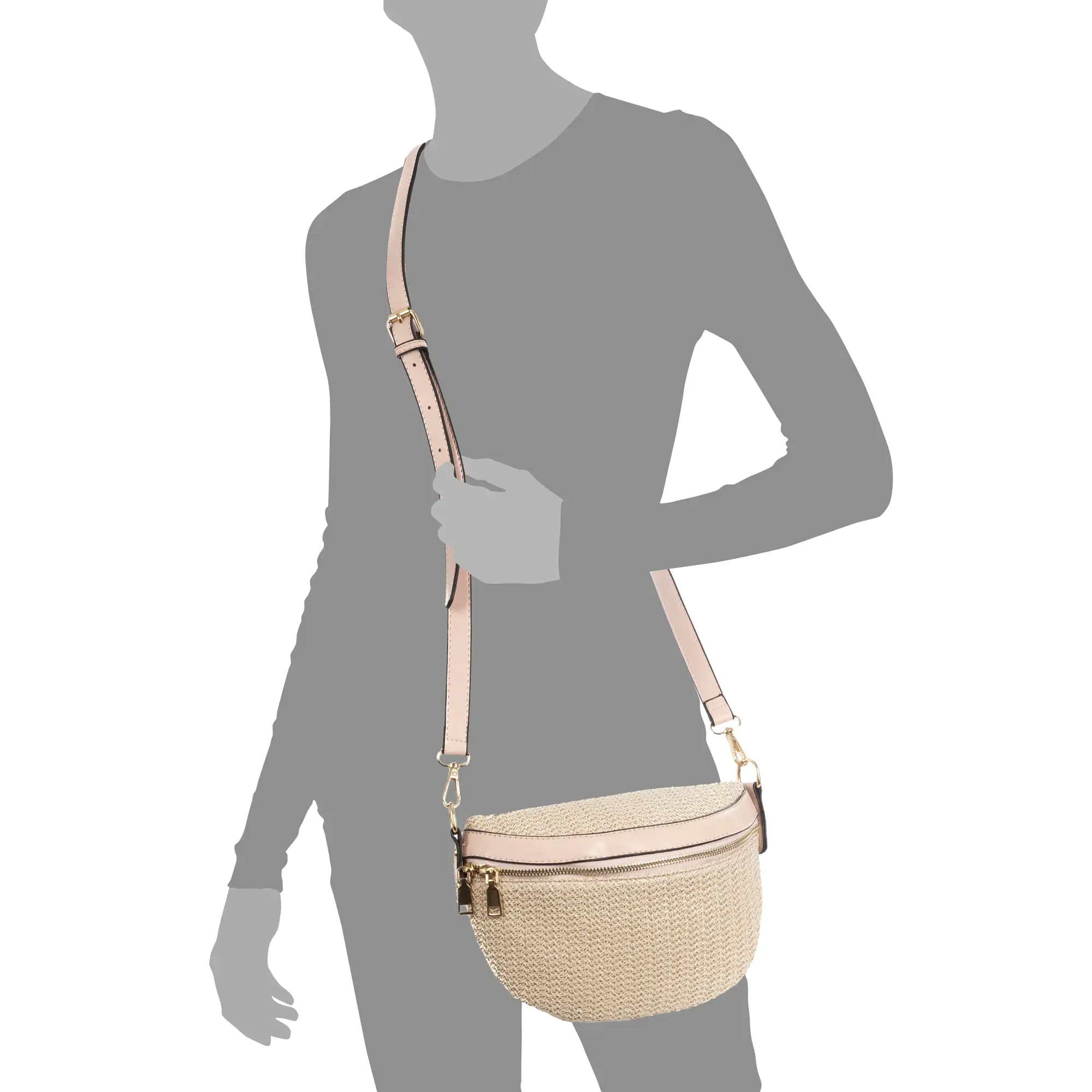 Lirica Bolso bandolera Unisex.Tela Tejido Arpillera  Piel Sintética PU