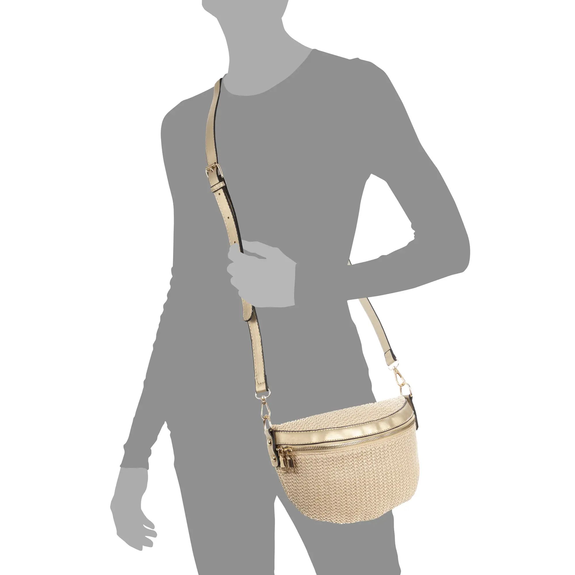 Lirica Bolso bandolera Unisex.Tela Tejido Arpillera  Piel Sintética PU