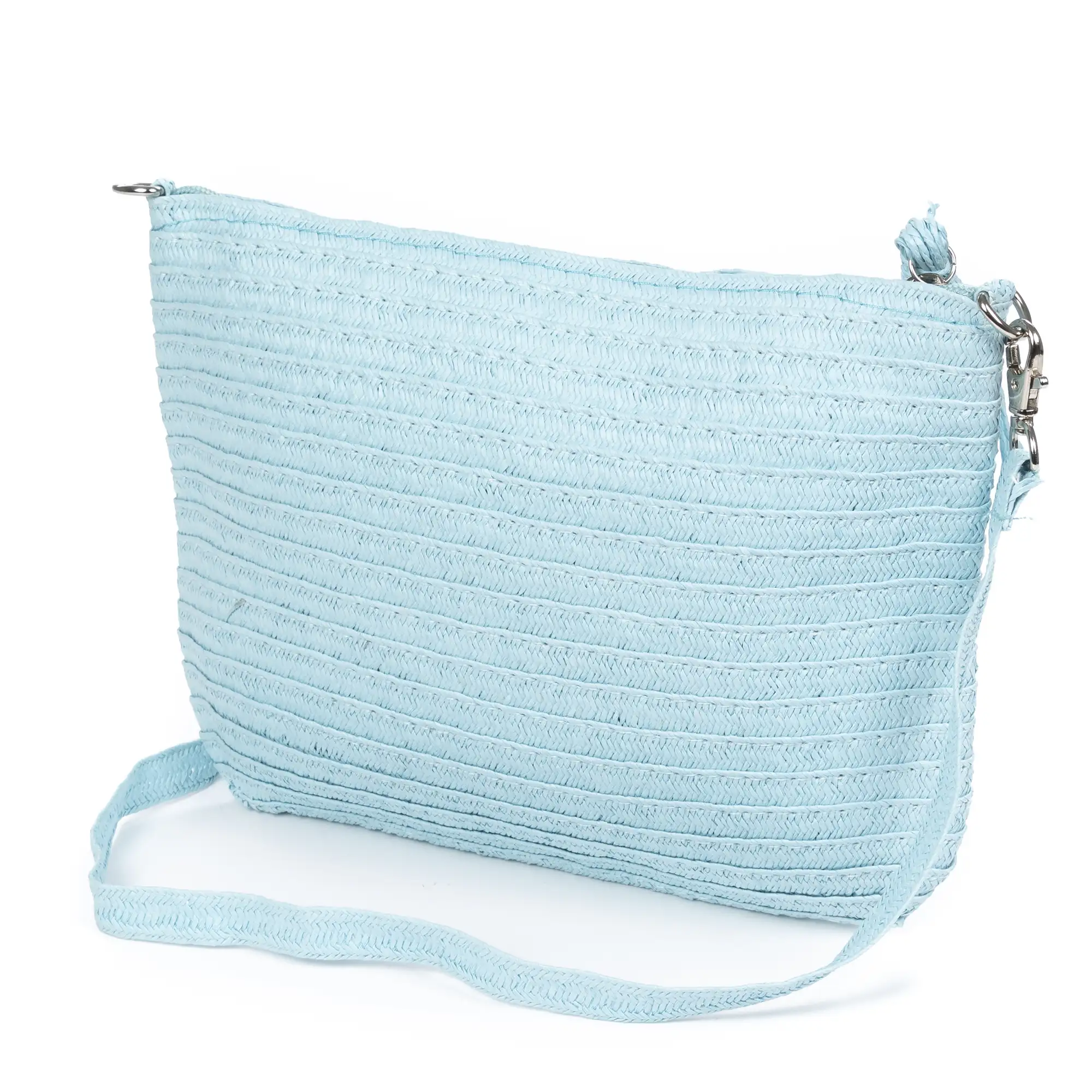 Adria Bolso de mano Mujer. Tejido Paja, diseño lentejuelas brillantes.