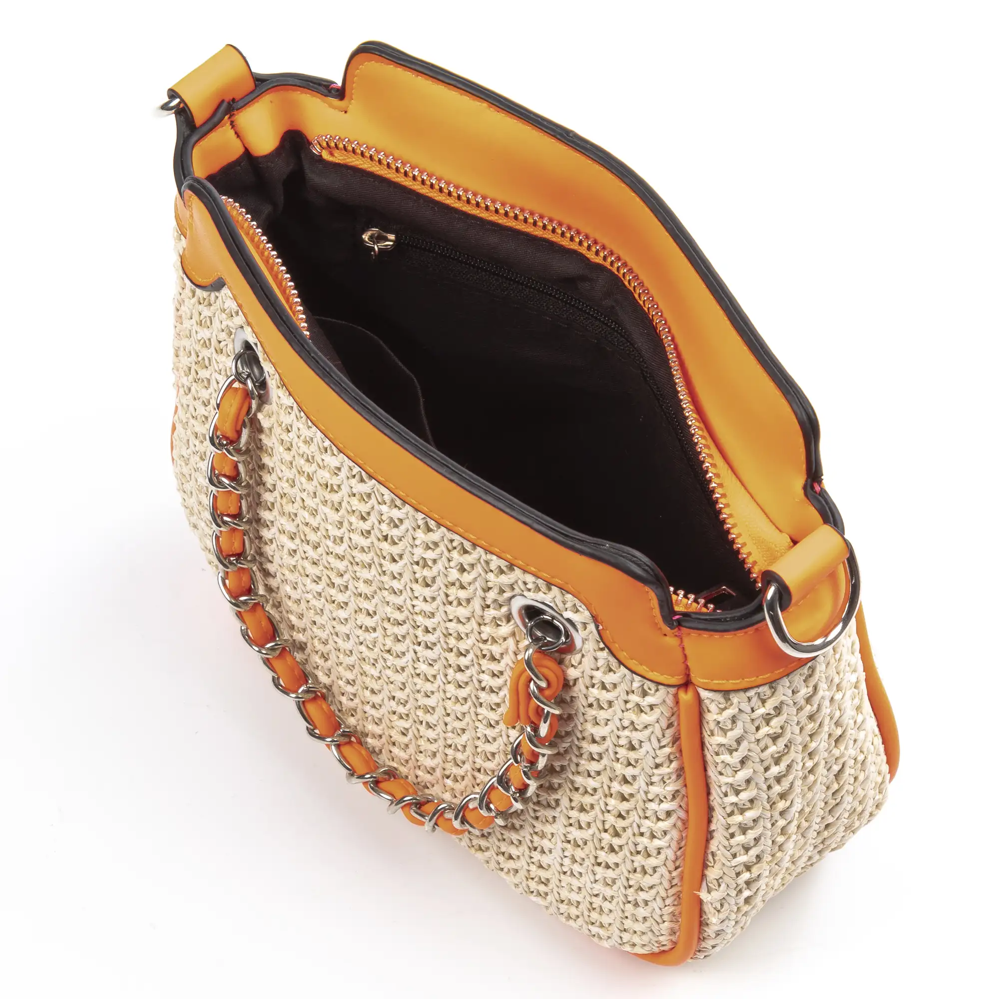  Barletta Bolso bandolera Mujer. Tejido Paja  Piel Sintética PU