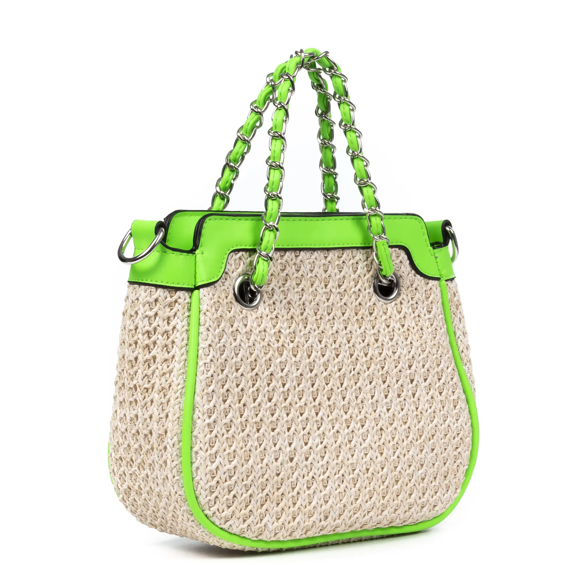  Barletta Bolso bandolera Mujer. Tejido Paja  Piel Sintética PU