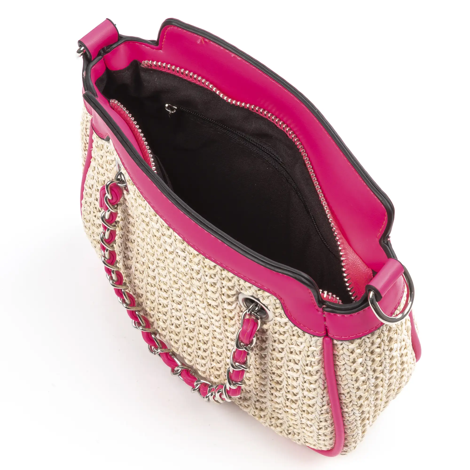  Barletta Bolso bandolera Mujer. Tejido Paja  Piel Sintética PU