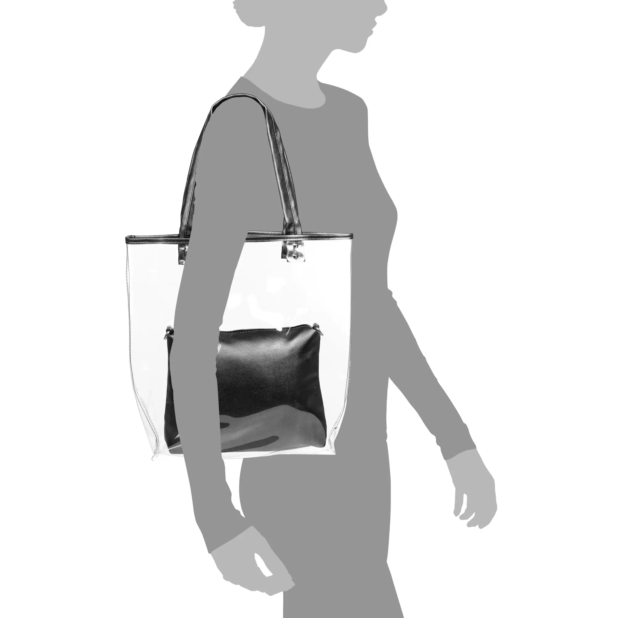  Domodossola Bolso Shopper Mujer.Material PVC  Piel Sintética PU 