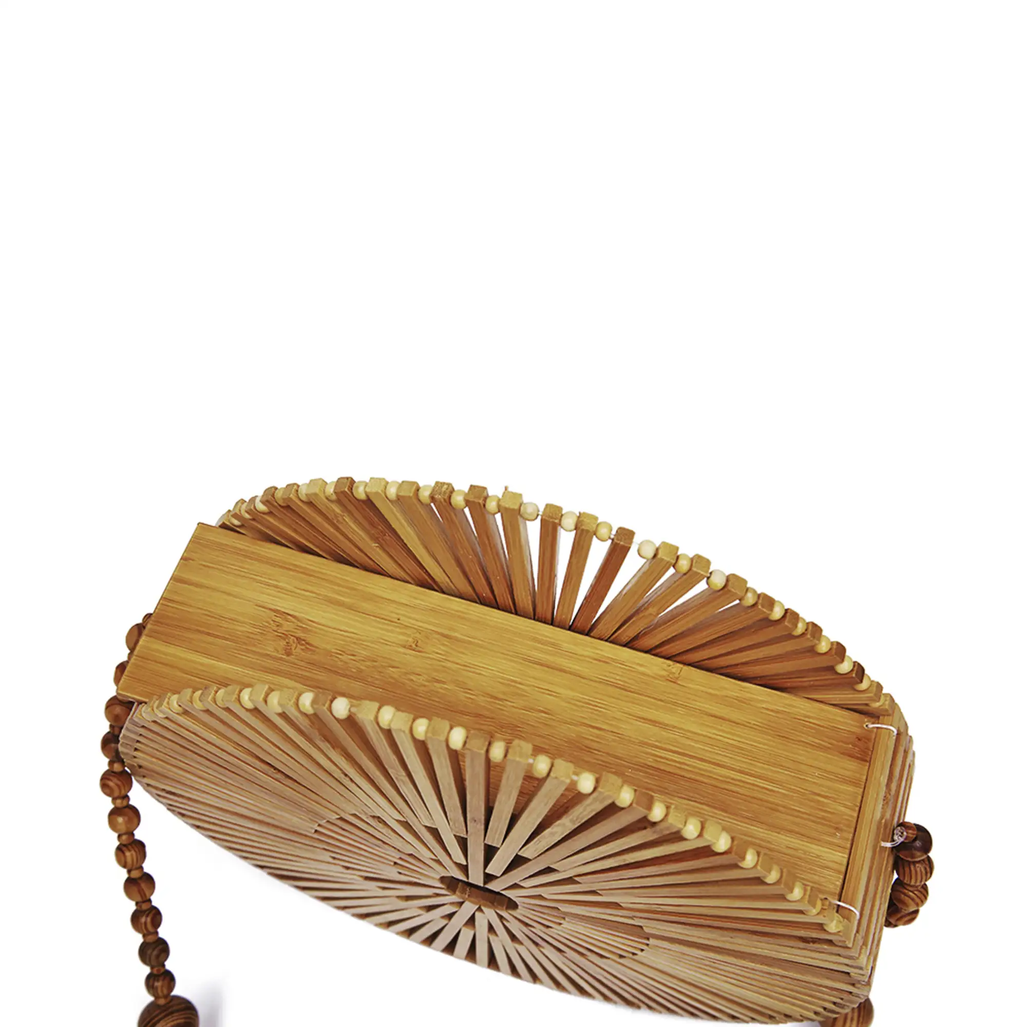 Zovencedo bolso bandolera en madera de bambú.