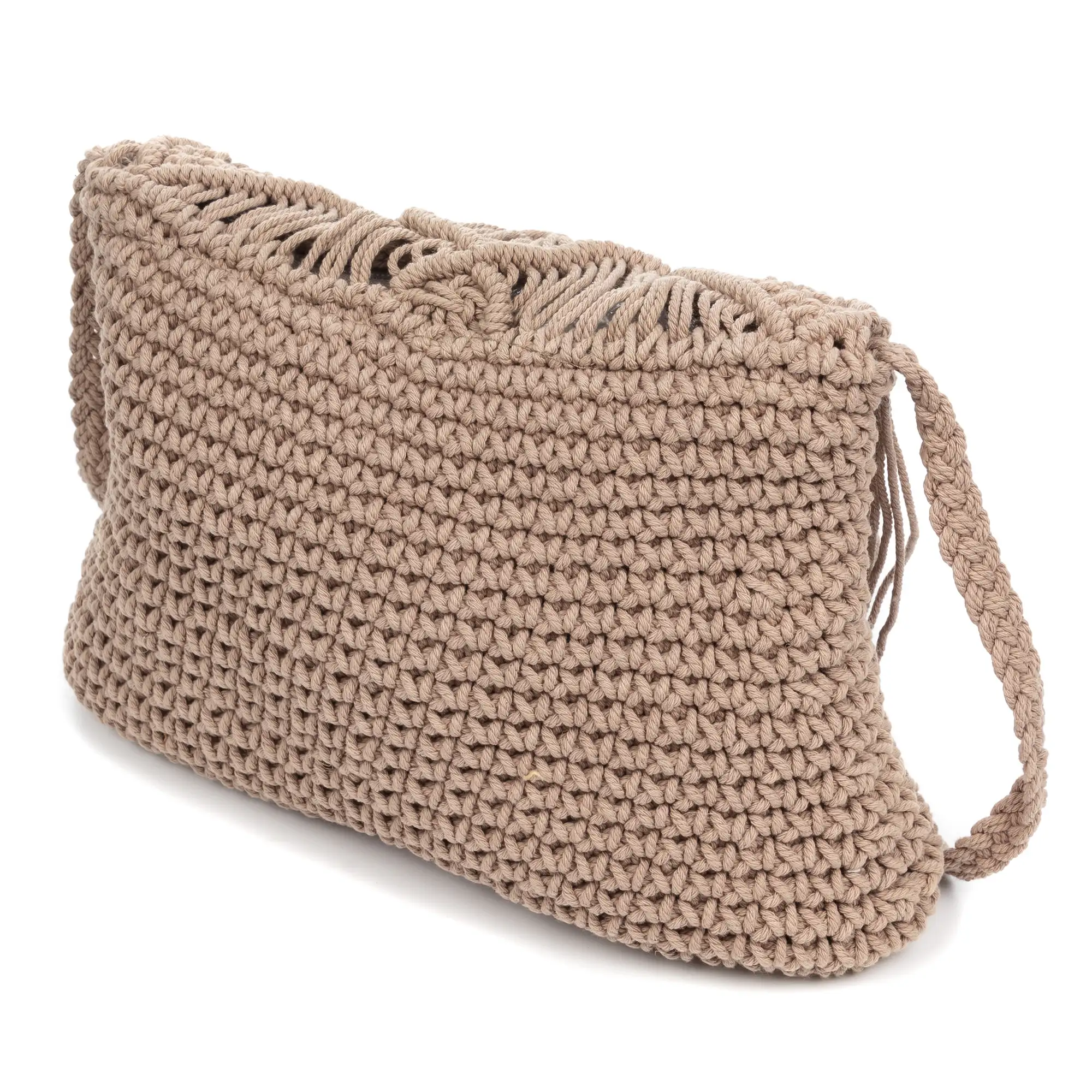Zermeghedo bolso bandolera de algodón trenzado.