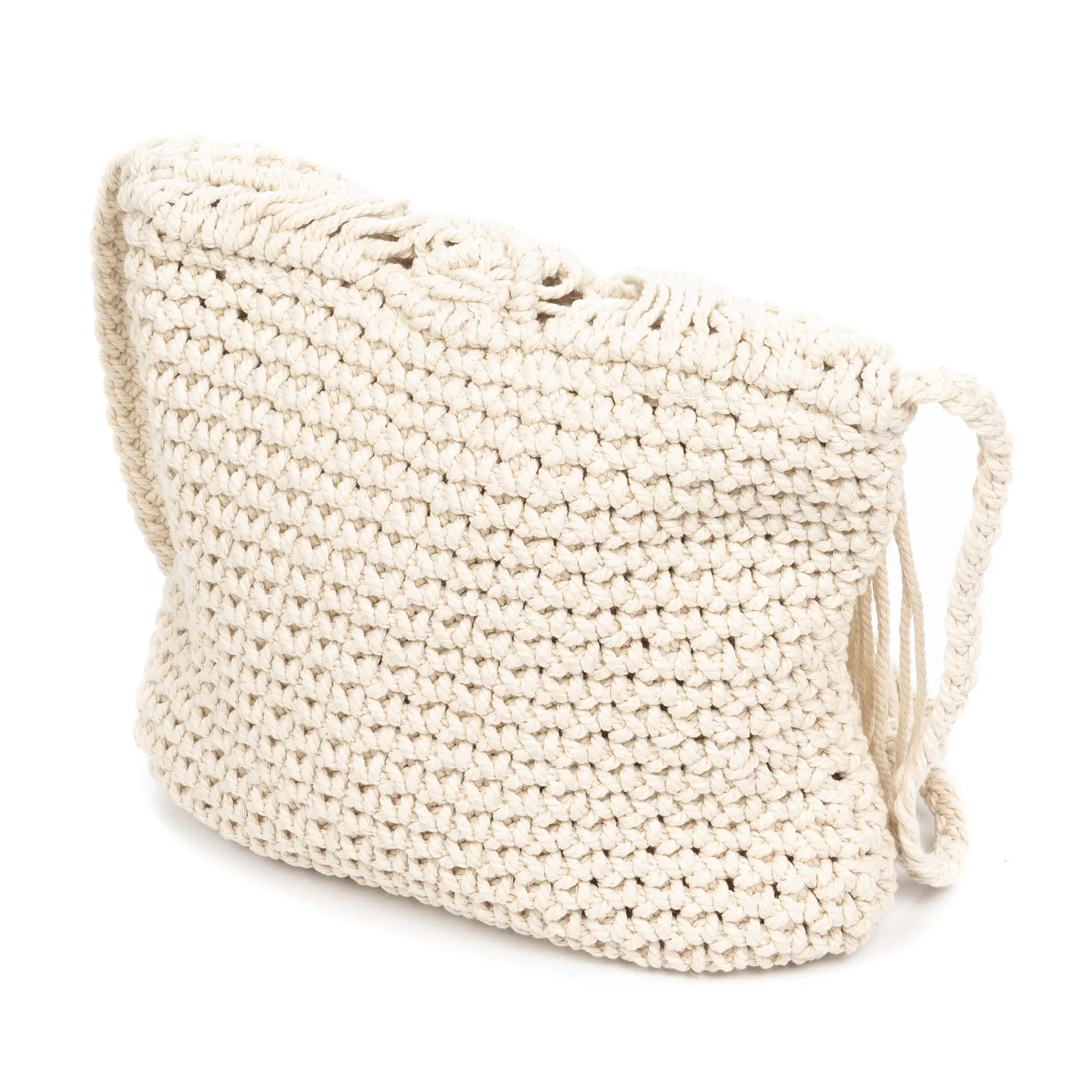 Zermeghedo bolso bandolera de algodón trenzado.