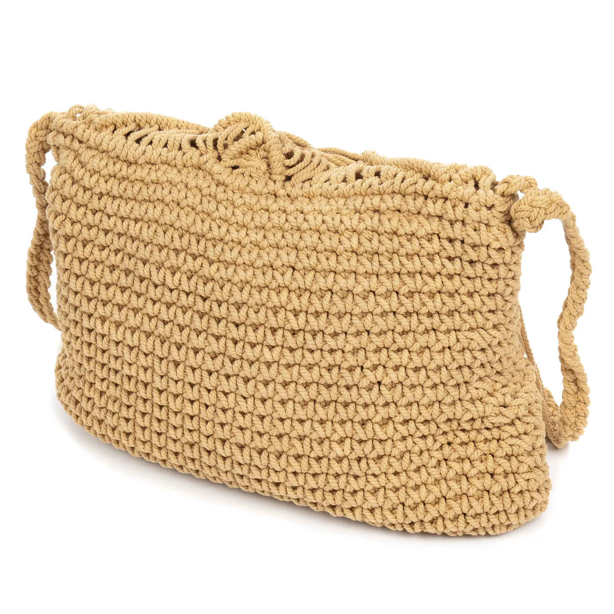 Zermeghedo bolso bandolera de algodón trenzado.