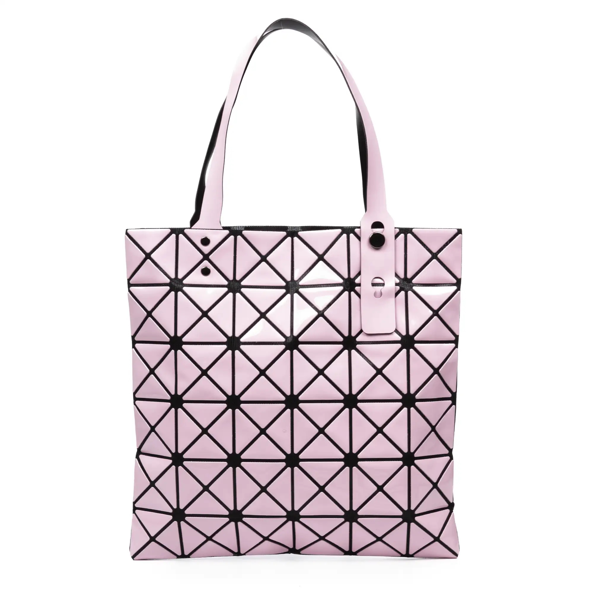 Zerbo bolso de hombro con diseño geométrico, de PVC.