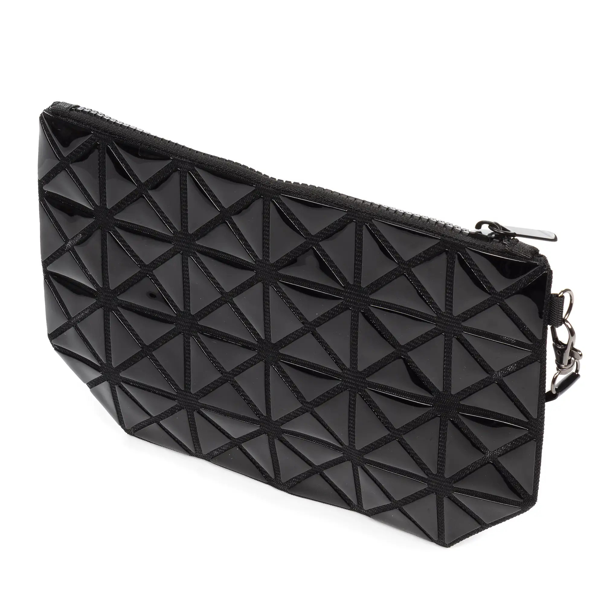 Zerbolò bolso clutch con diseño geométrico, de PVC.