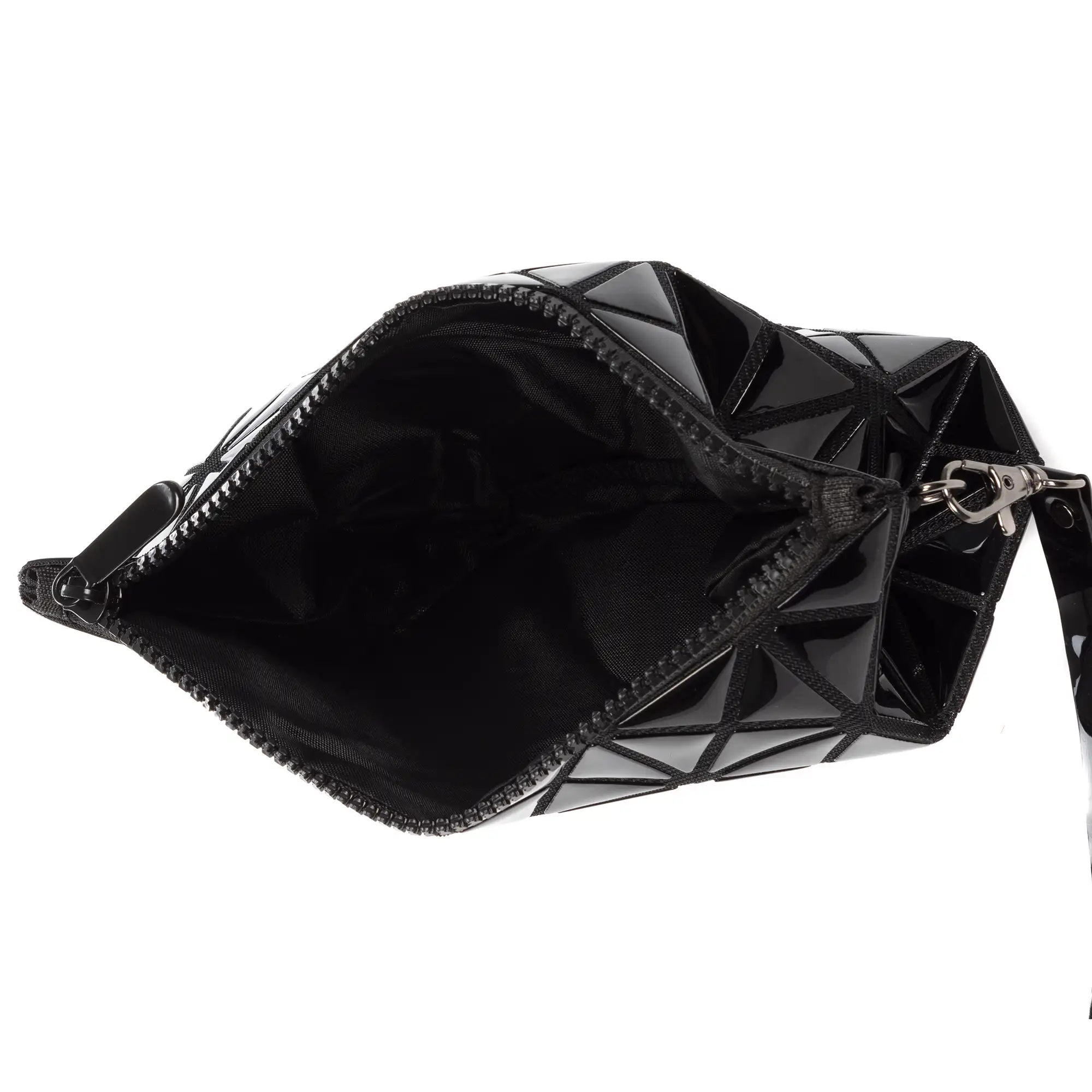 Zerbolò bolso clutch con diseño geométrico, de PVC.