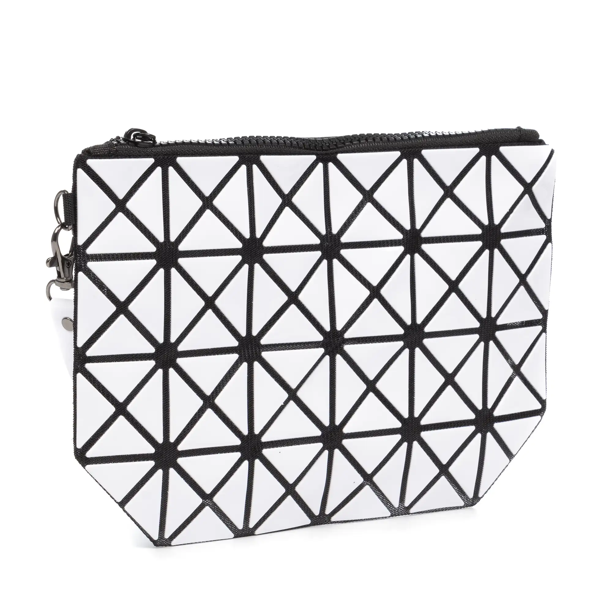 Zerbolò bolso clutch con diseño geométrico, de PVC.