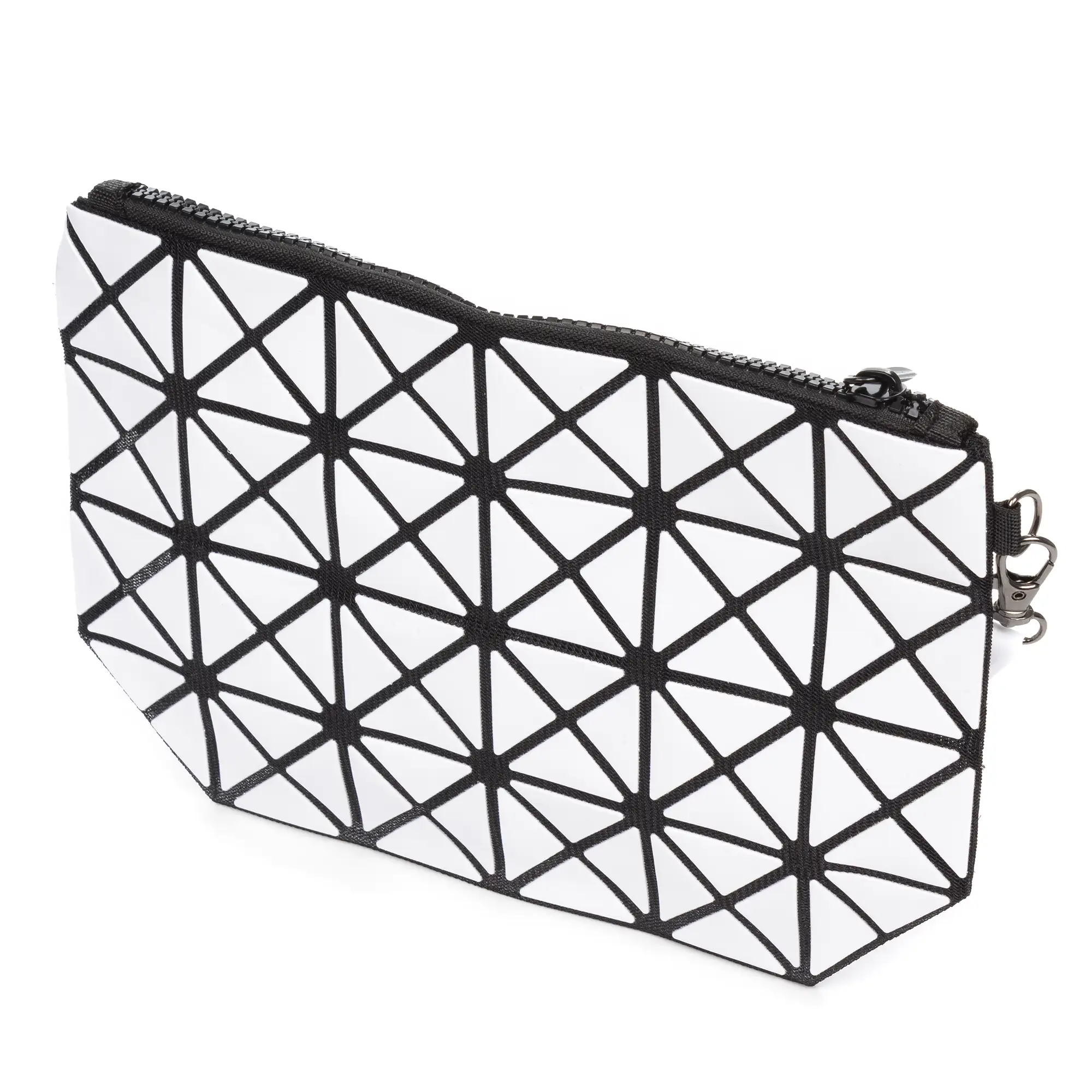 Zerbolò bolso clutch con diseño geométrico, de PVC.