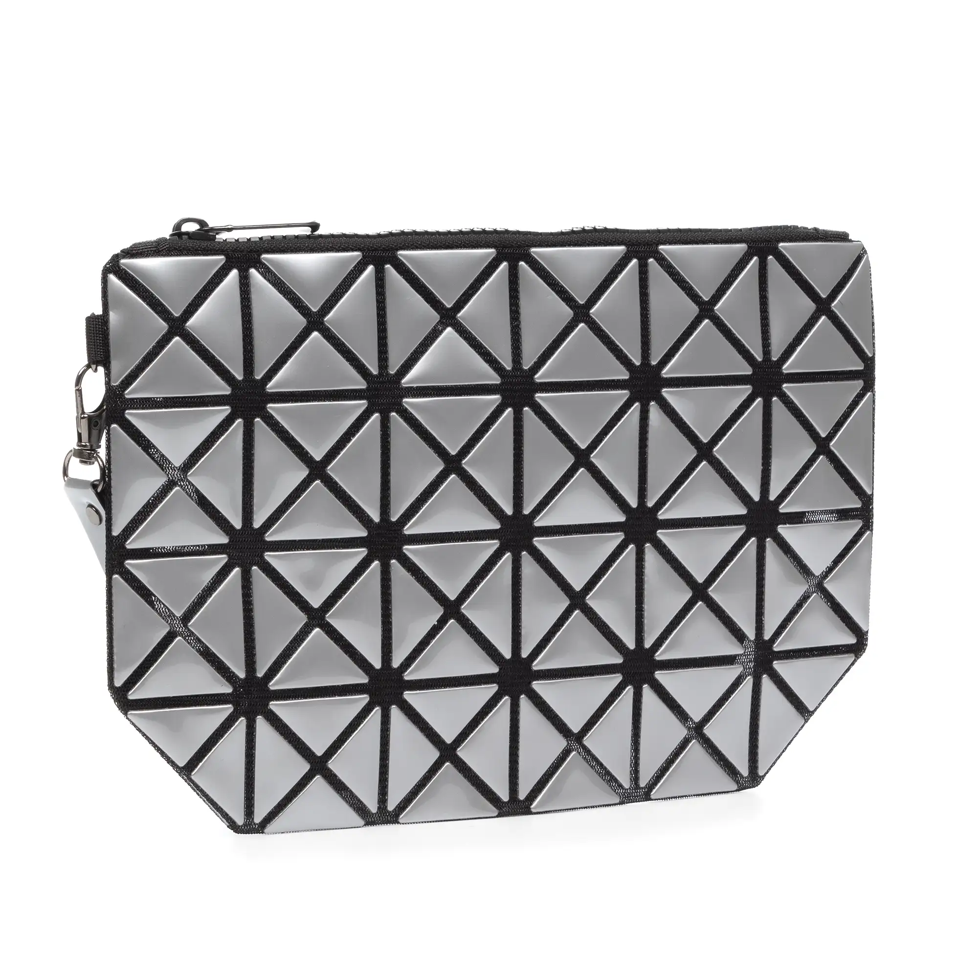 Zerbolò bolso clutch con diseño geométrico, de PVC.