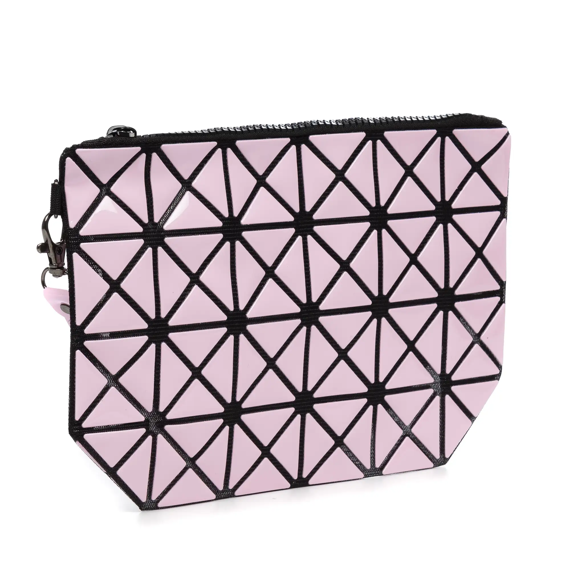 Zerbolò bolso clutch con diseño geométrico, de PVC.