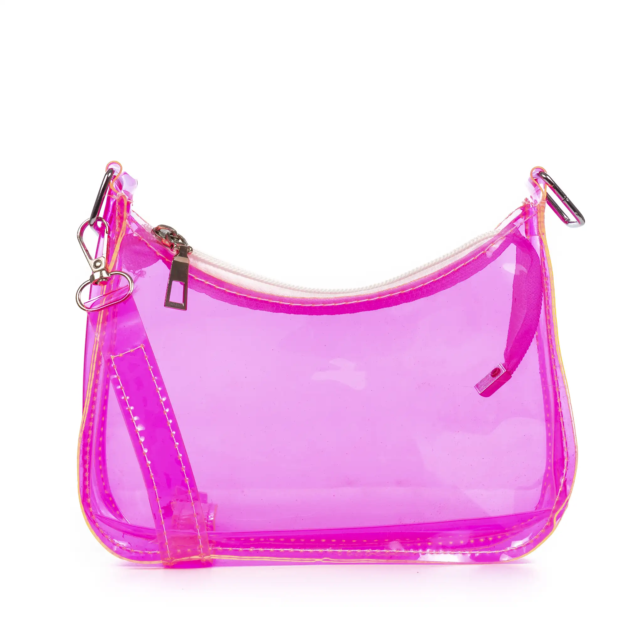 Zerfaliu bolso de hombro mini en PVC transparente.