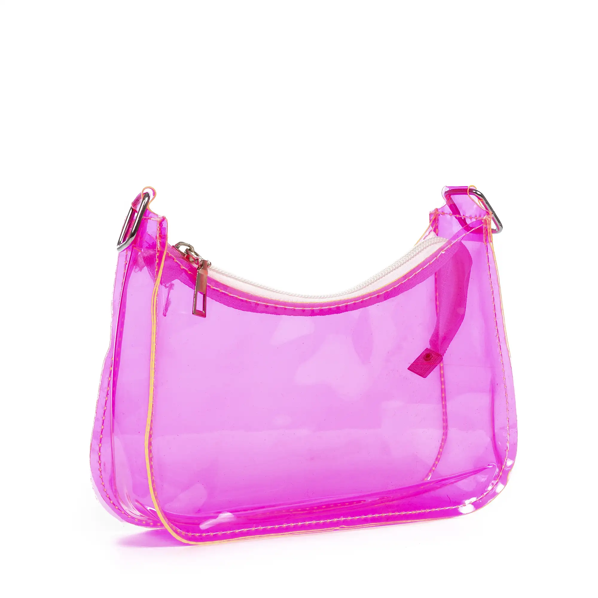 Zerfaliu bolso de hombro mini en PVC transparente.