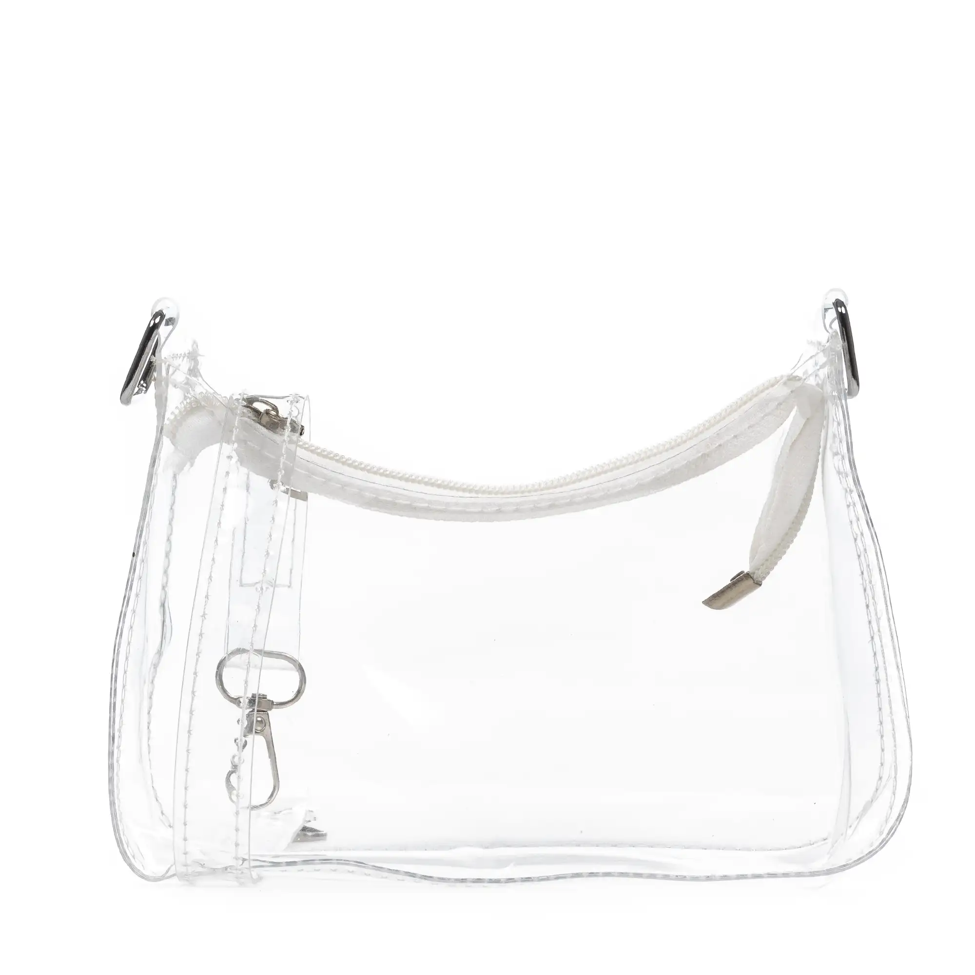 Zerfaliu bolso de hombro mini en PVC transparente.
