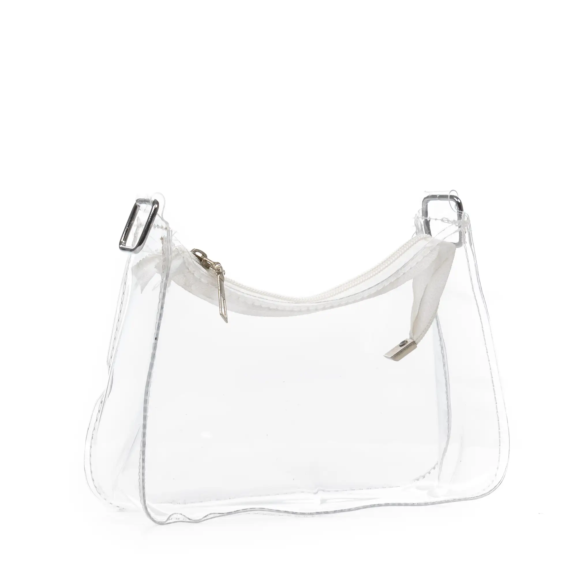 Zerfaliu bolso de hombro mini en PVC transparente.