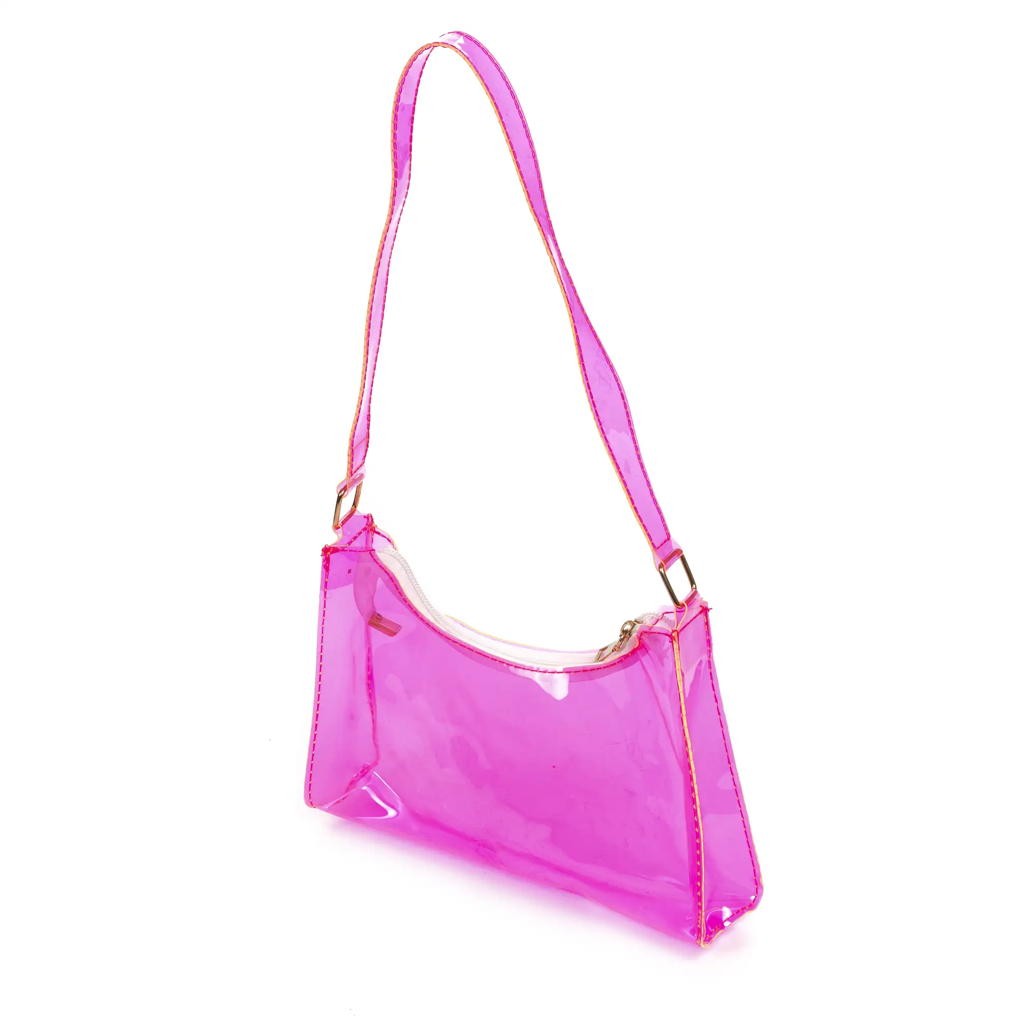 Zeri bolso de hombro de PVC transparente.