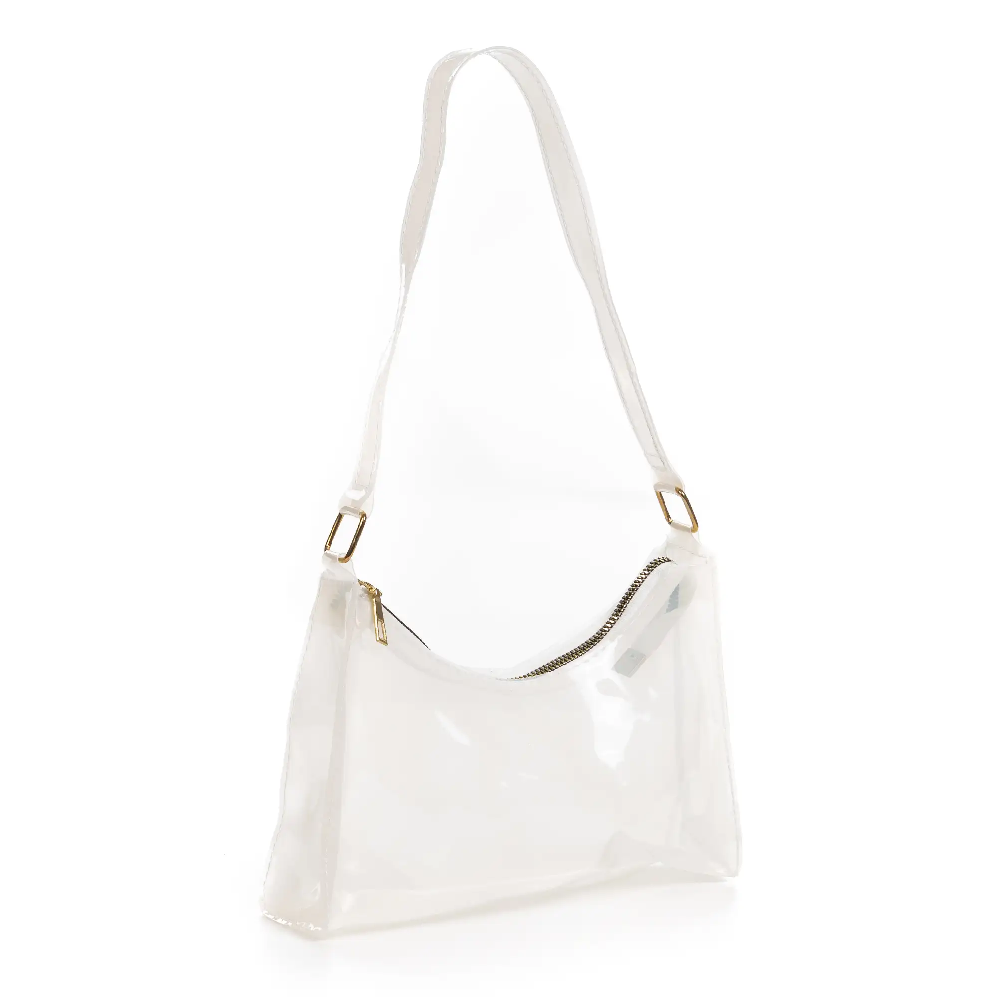 Zeri bolso de hombro de PVC transparente.