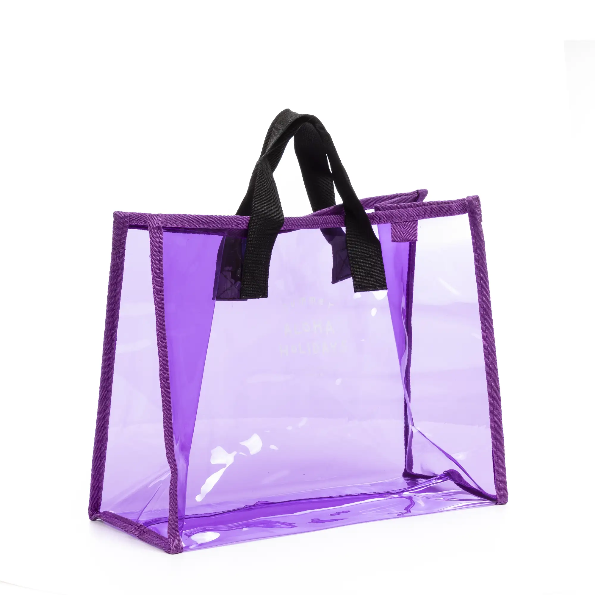 Zeme bolso shopper de PVC transparente.