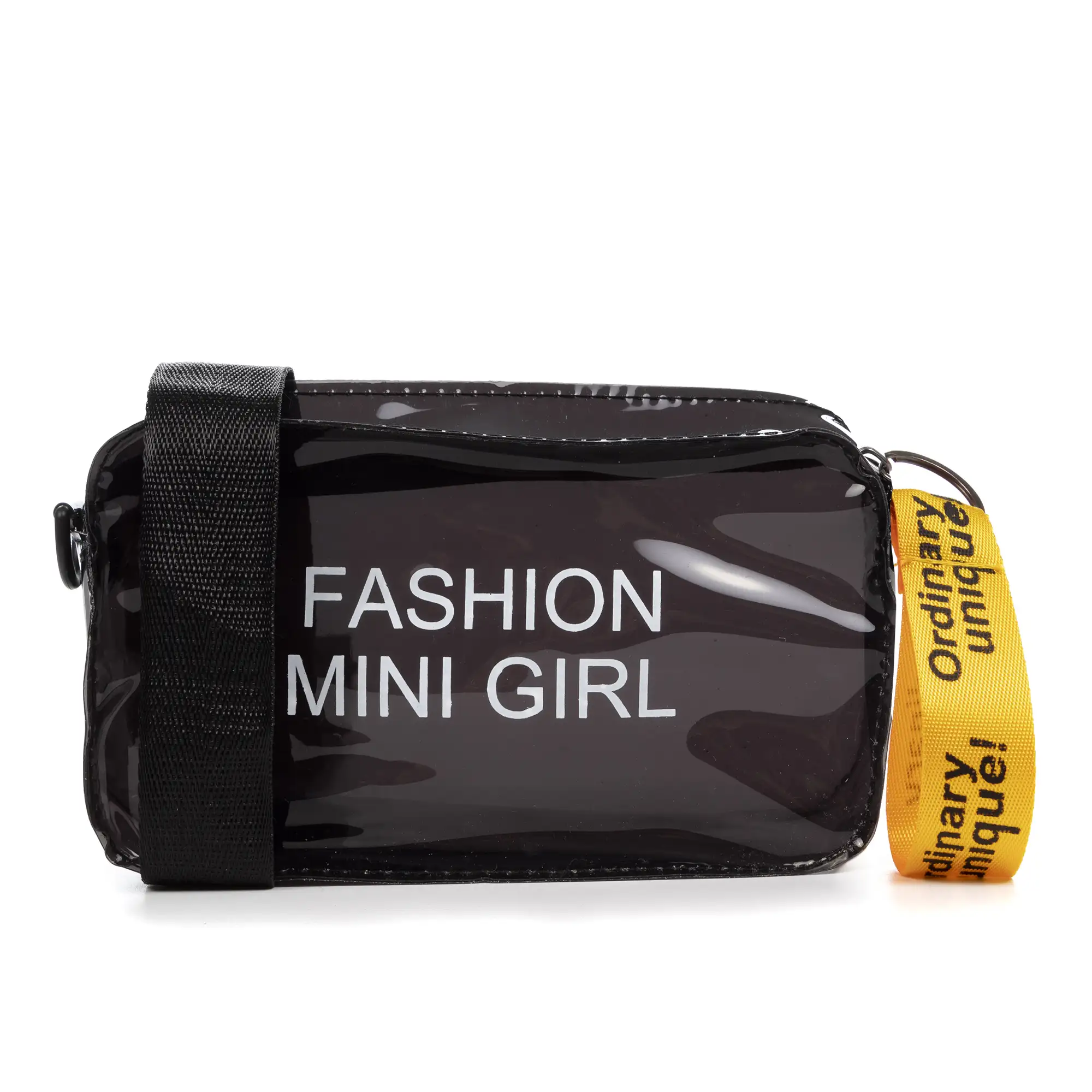 Zenevredo bolso de hombro mini, de PVC transparente.