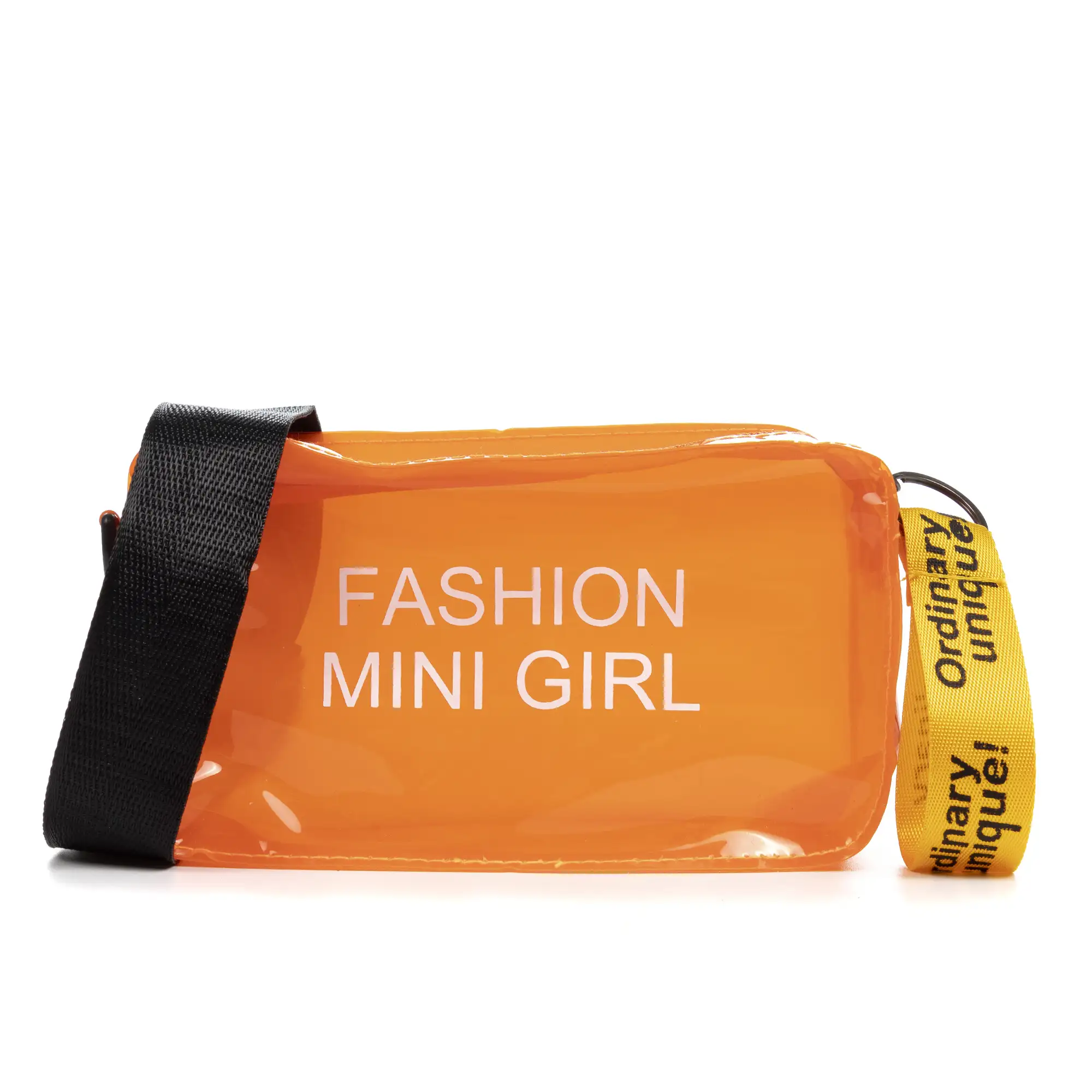 Zenevredo bolso de hombro mini, de PVC transparente.