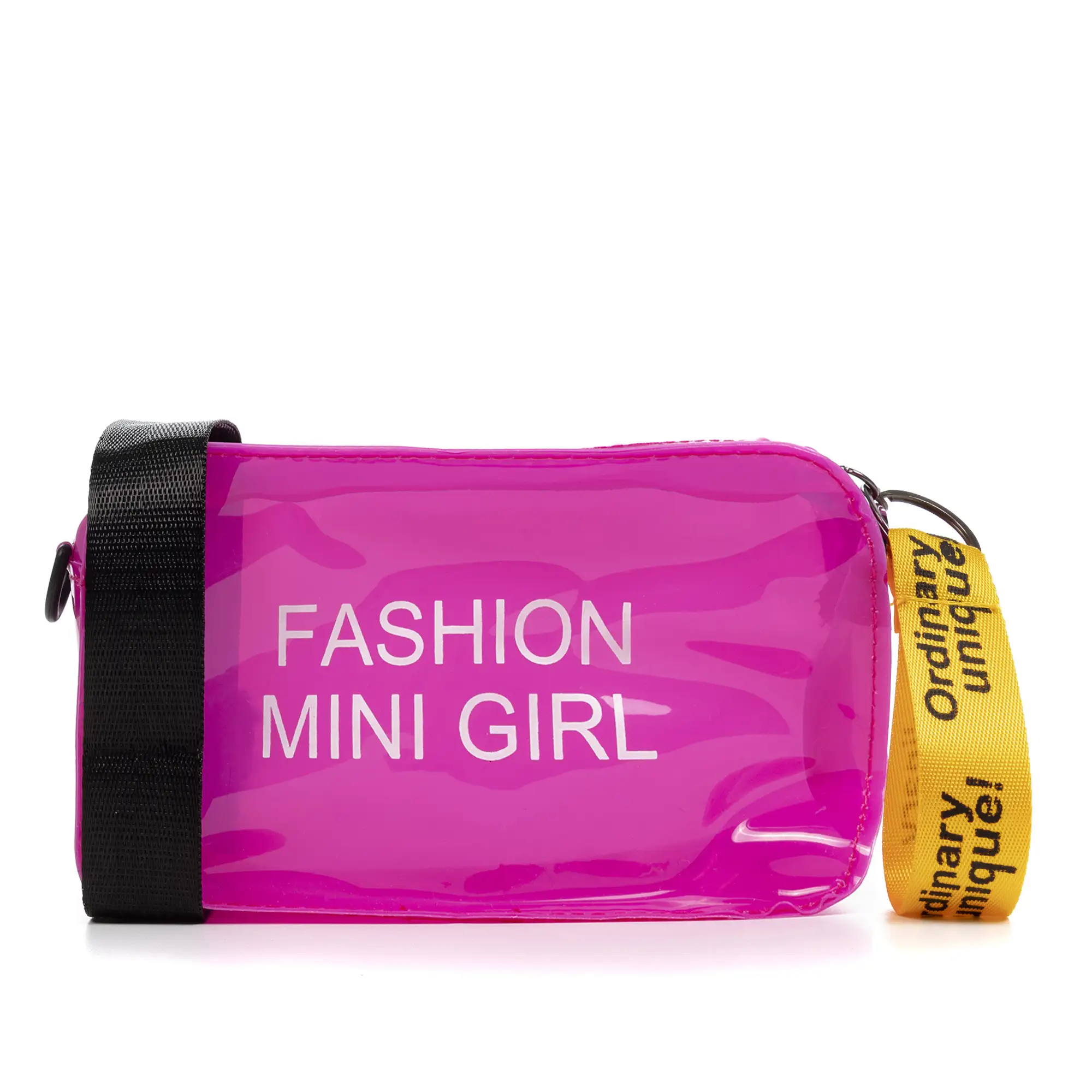 Zenevredo bolso de hombro mini, de PVC transparente.