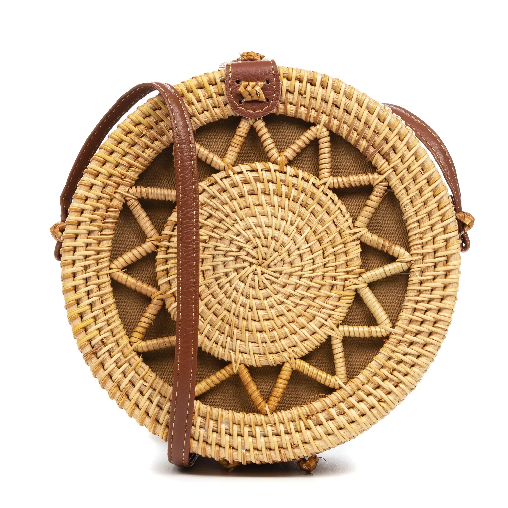 Zanica bolso bandolera de ratán.