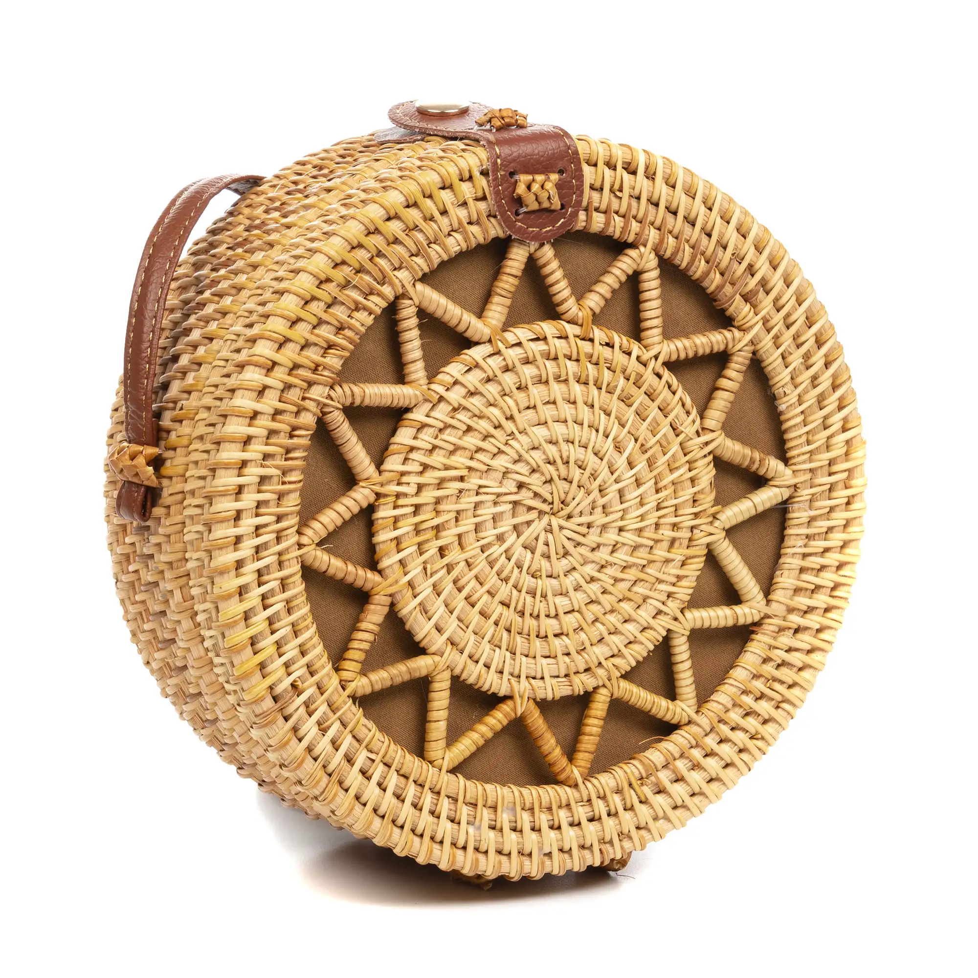 Zanica bolso bandolera de ratán.