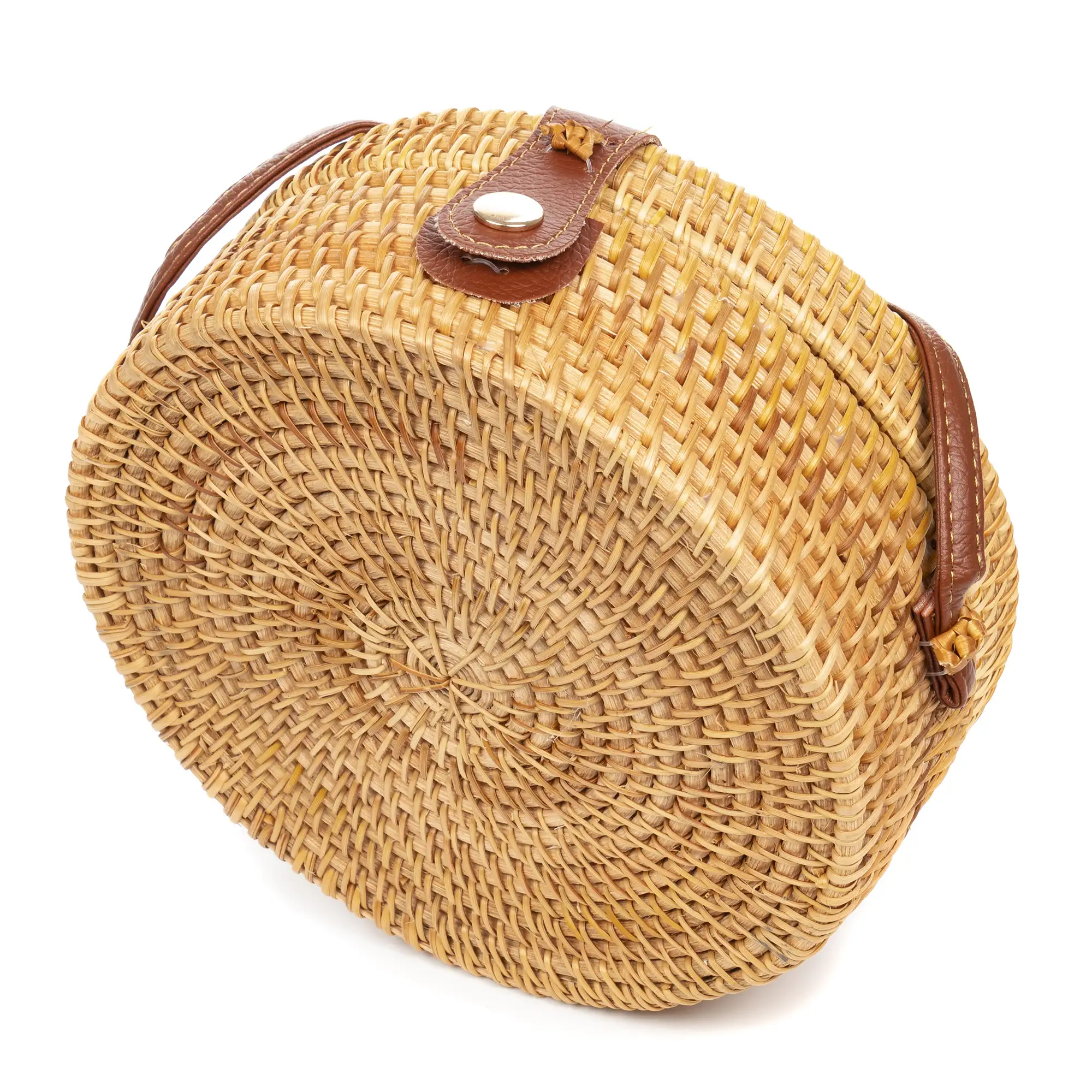 Zanica bolso bandolera de ratán.