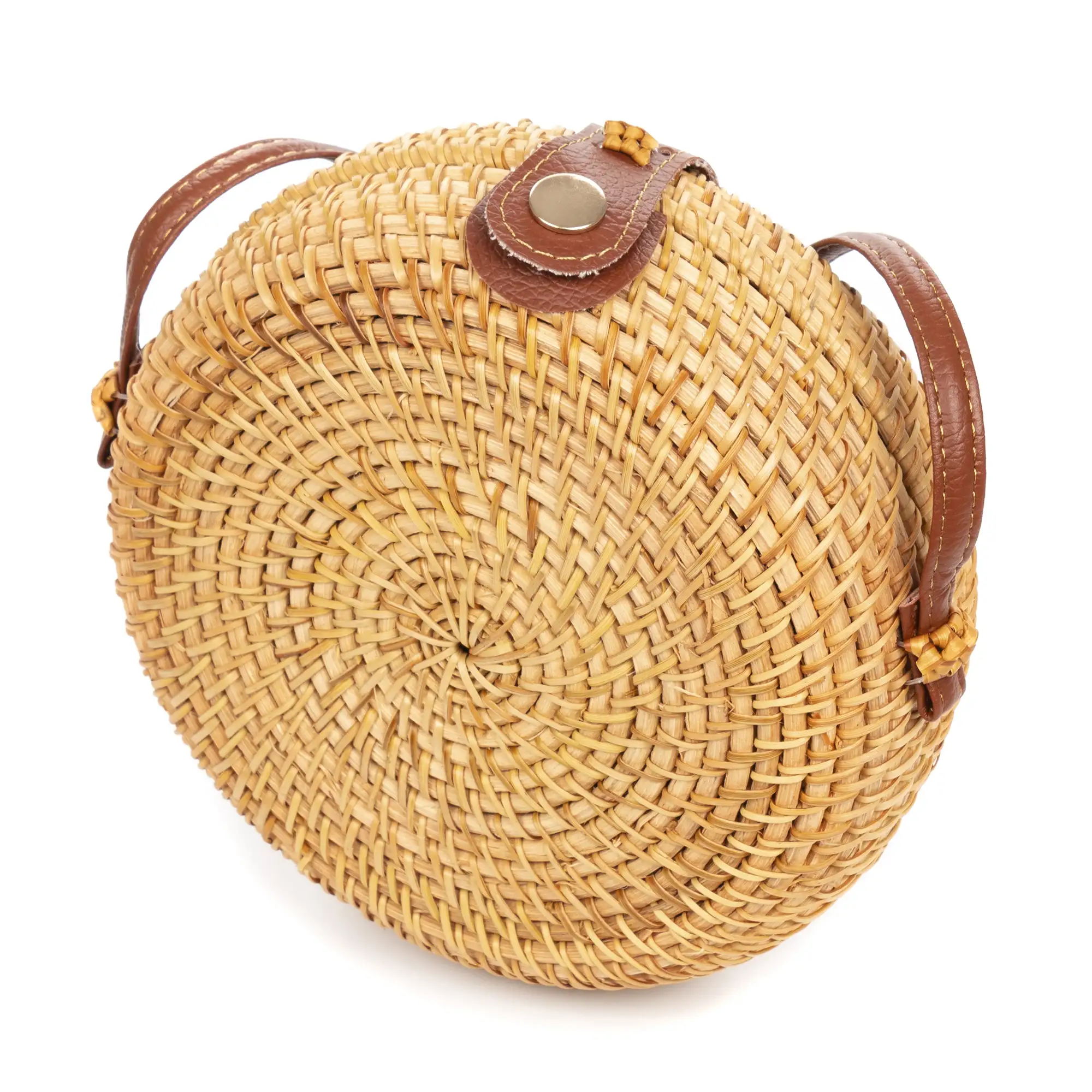 Zafferana bolso bandolera de ratán.