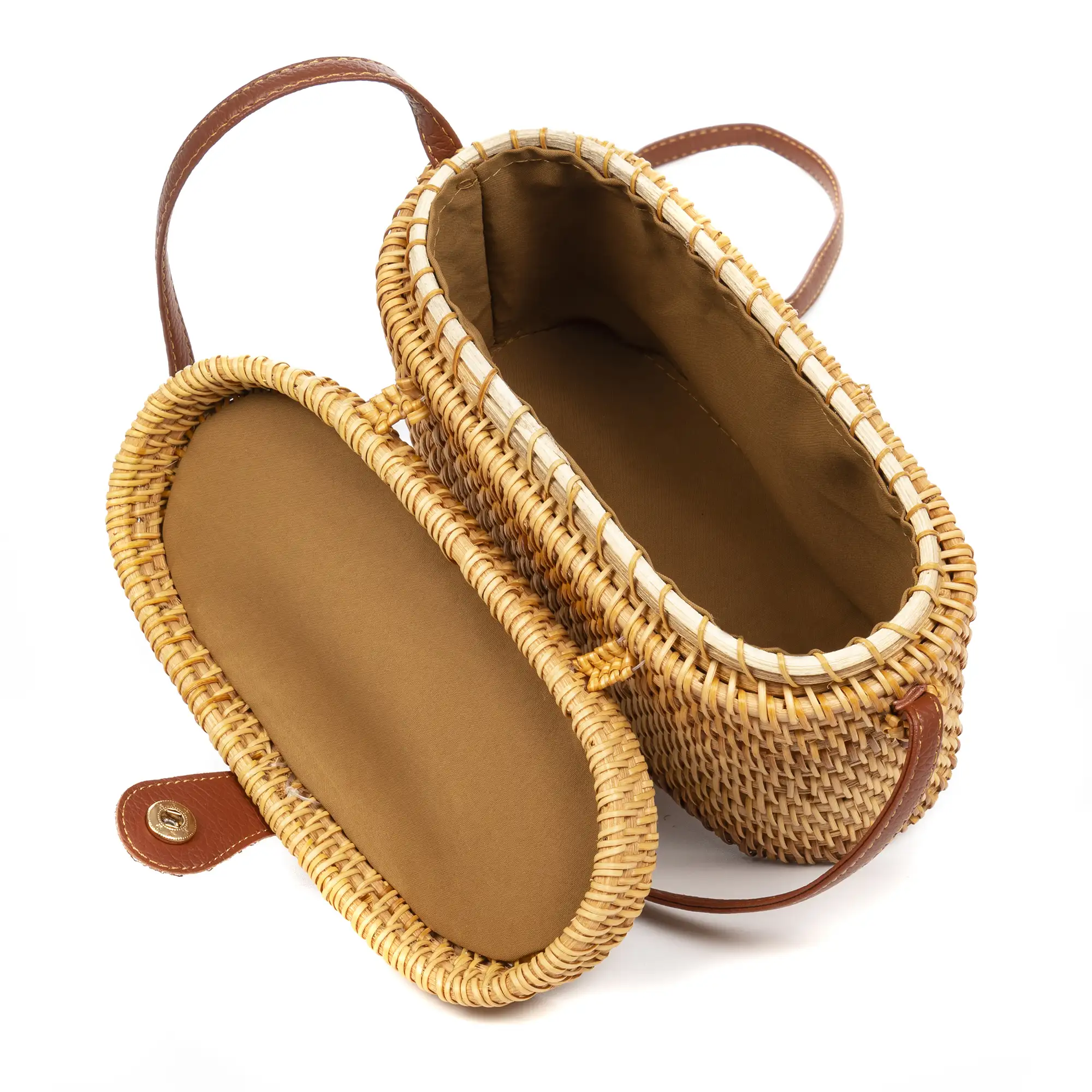 Zagarolo bolso bandolera de ratán.