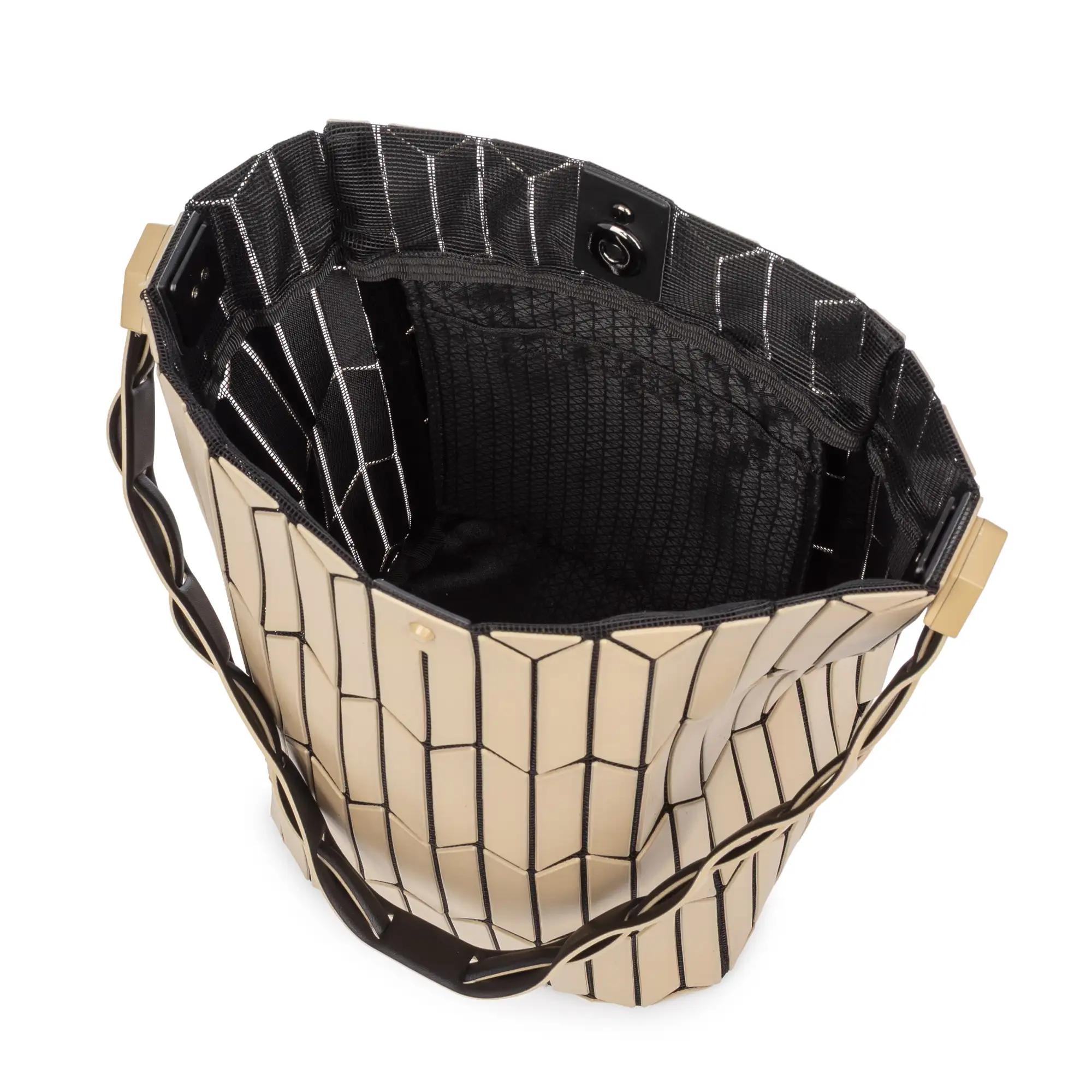Arroscia bolso de hombro diseño geométrico.