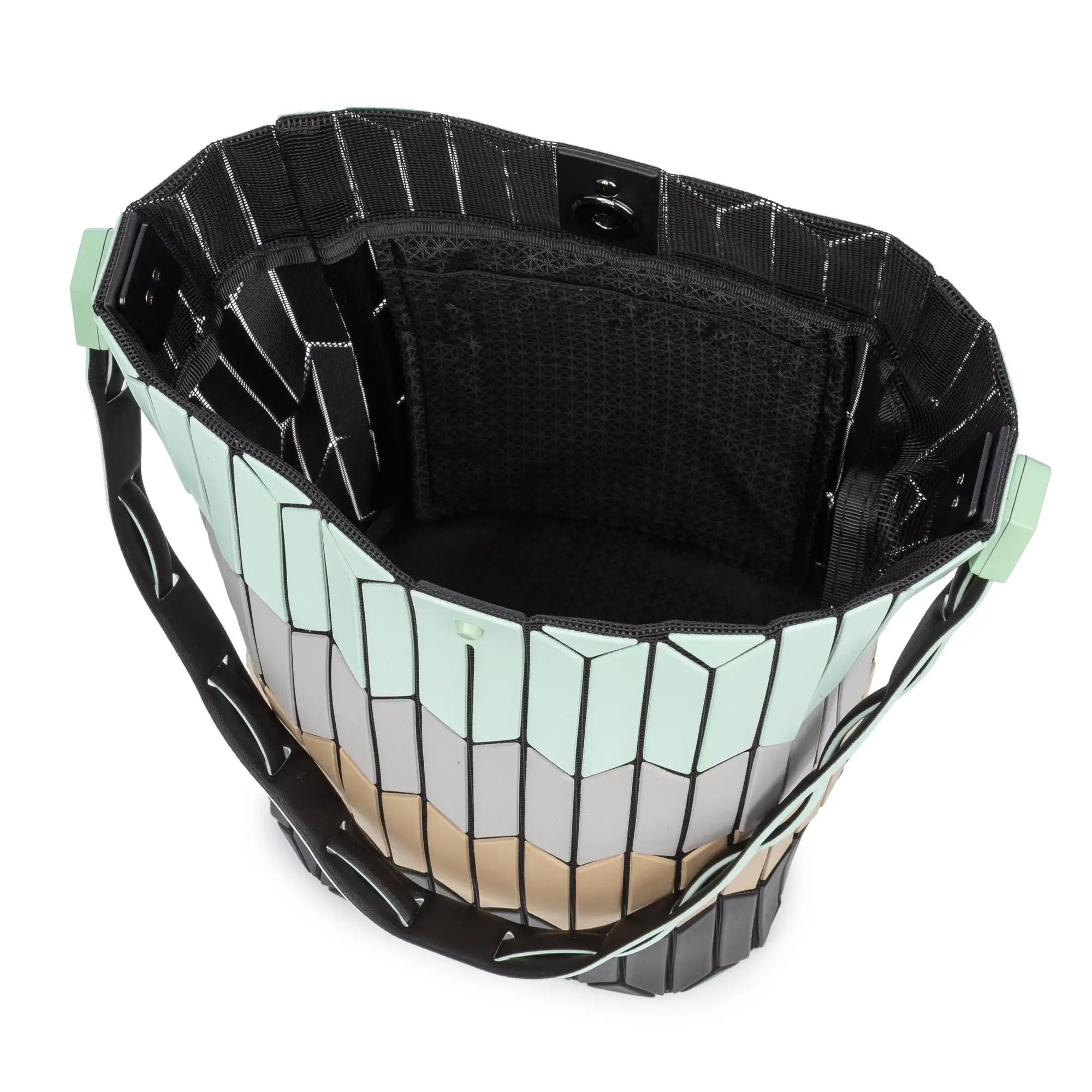 Arroscia bolso de hombro diseño geométrico.