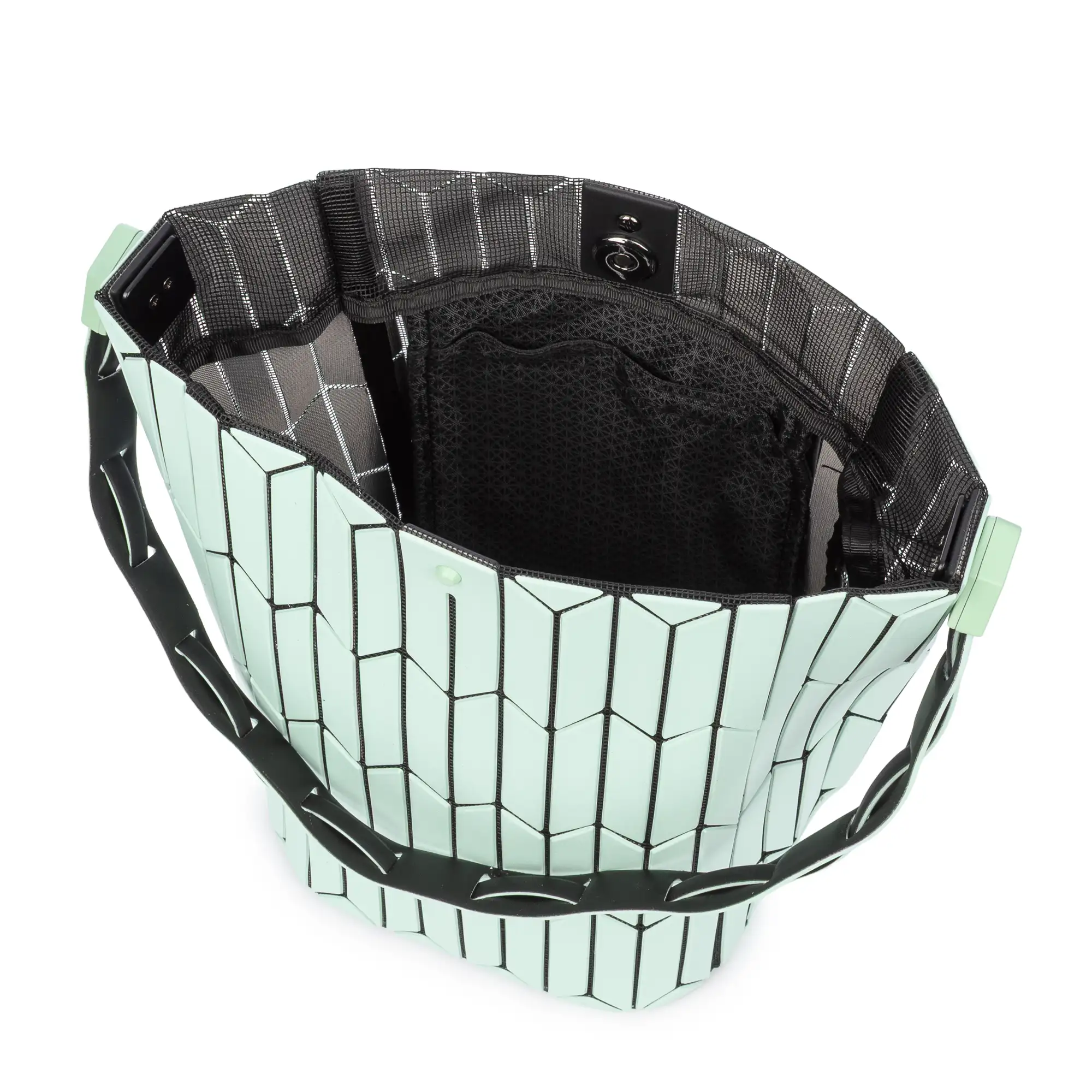 Arroscia bolso de hombro diseño geométrico.