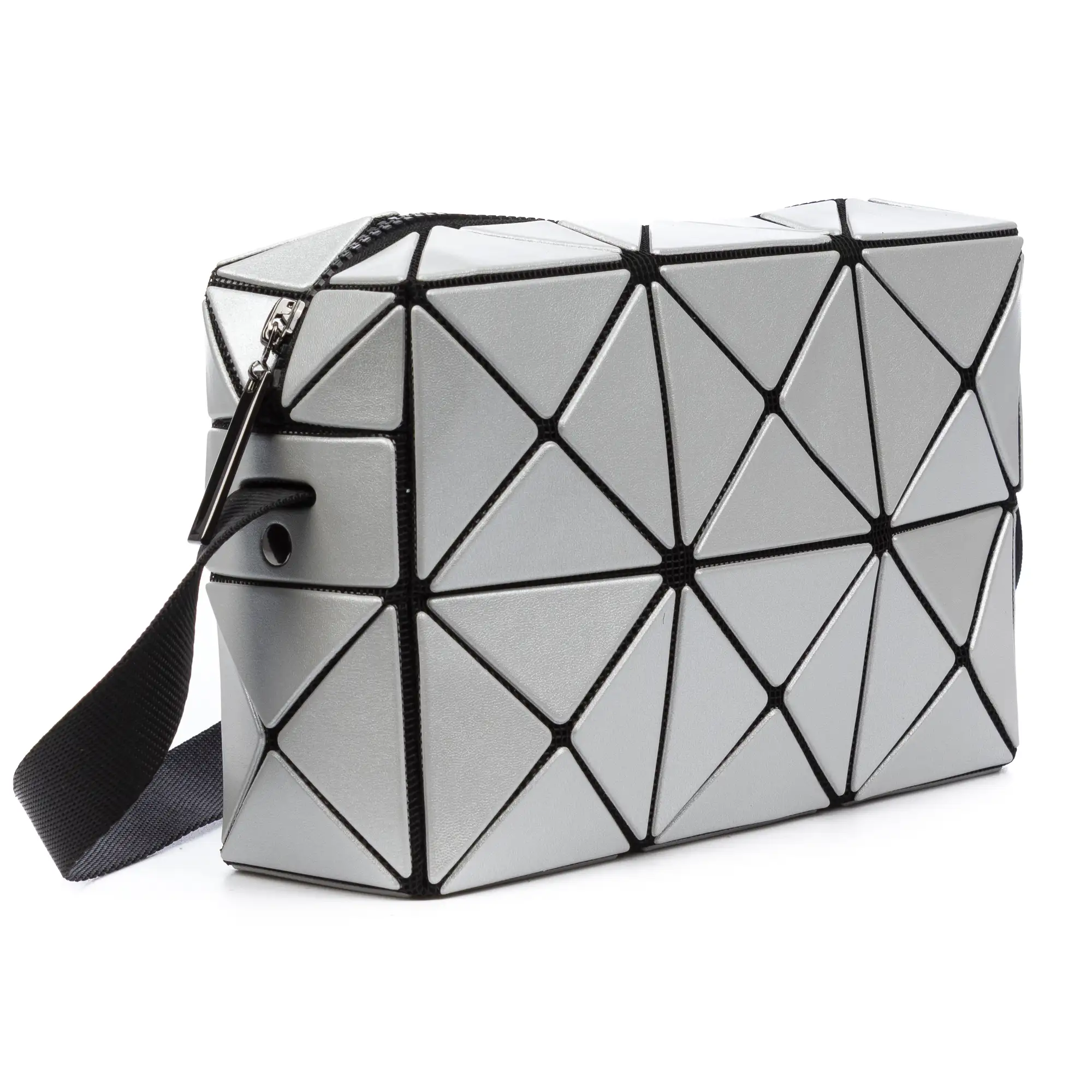 Aso bolso bandolera de diseño geométrico.