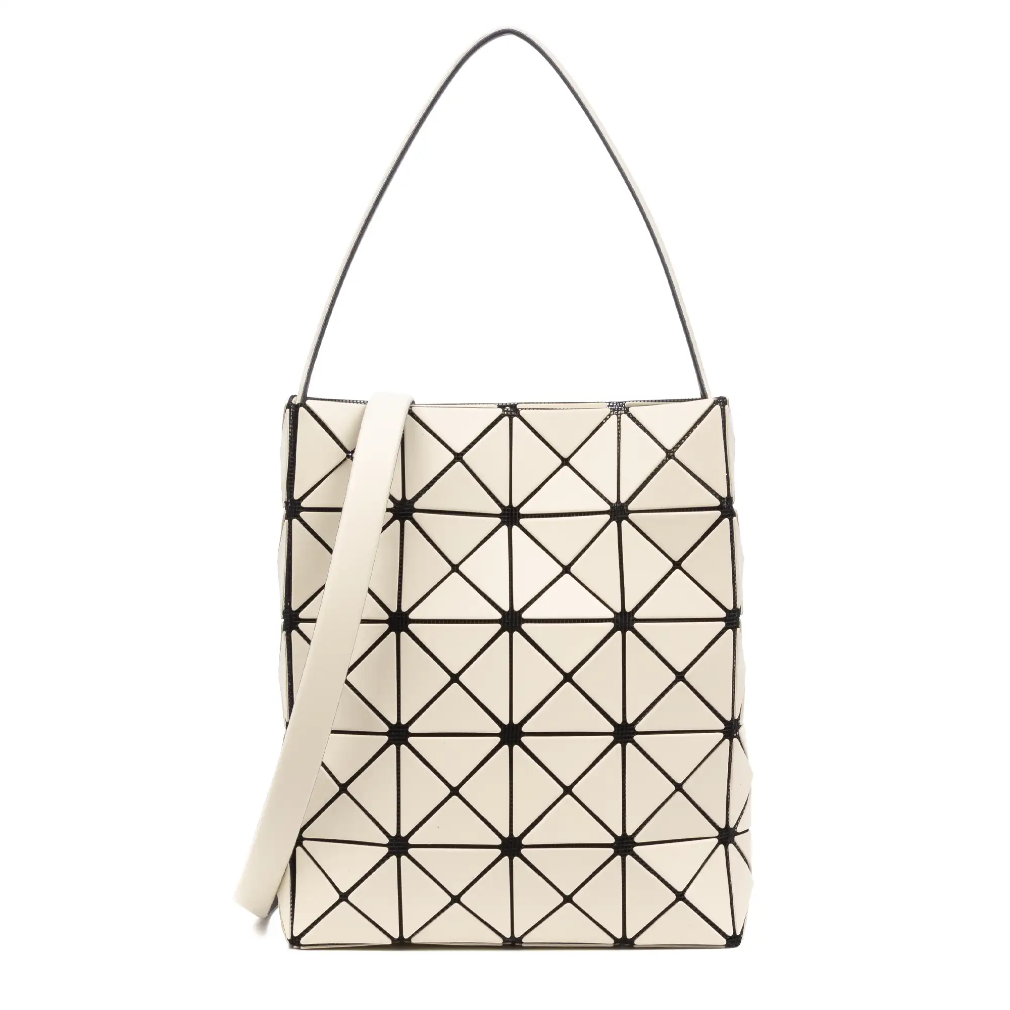 Aterno bolso bandolera y de mano de diseño geométrico.
