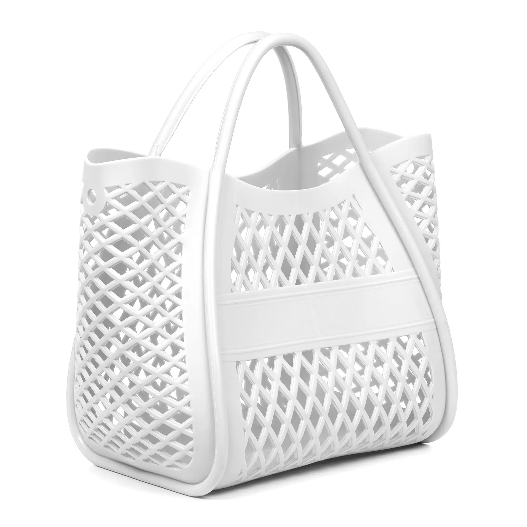 Villamar bolso Shopper cesta. De pvc perforado diseño exclusivo