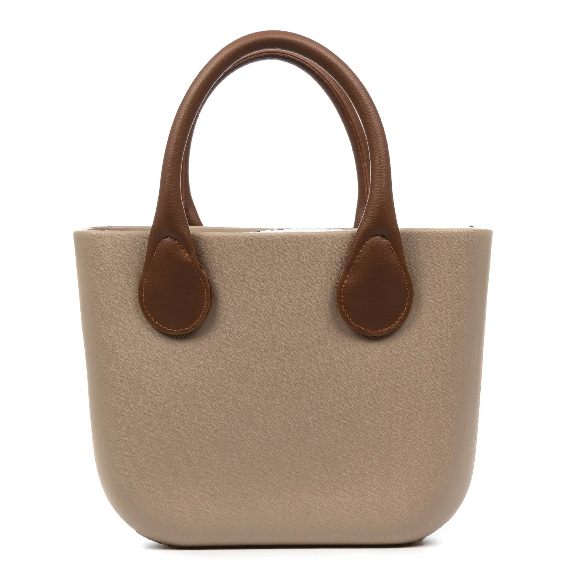 Villanterio bolso de mano de goma EVA con bolso interior estampado. Asas y bolsa de relleno intercambiables.