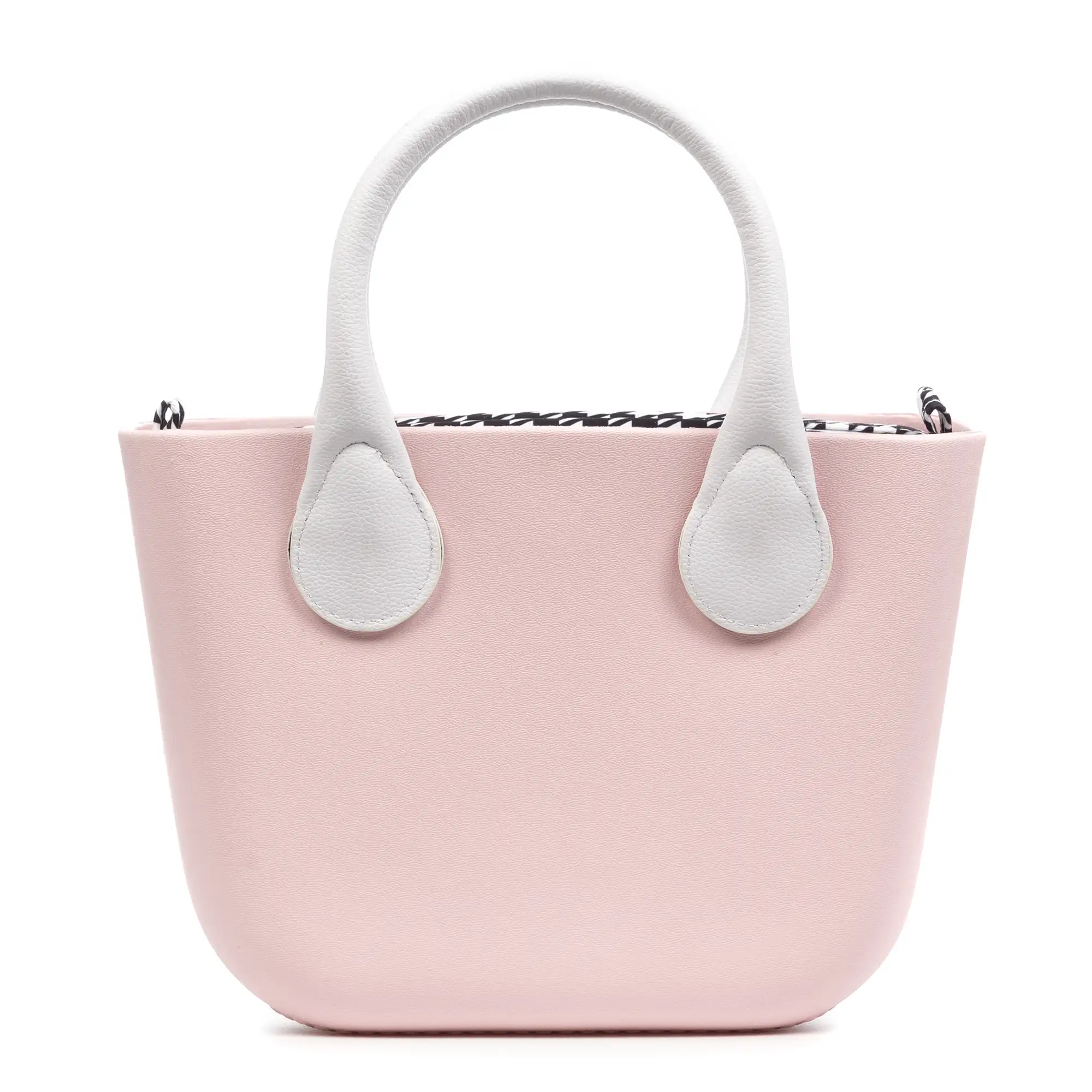 Villaperuccio bolso de hombro de goma EVA, con charms personalizables y bolso interior estampado. Asas, correa y bolso interior intercambiables.