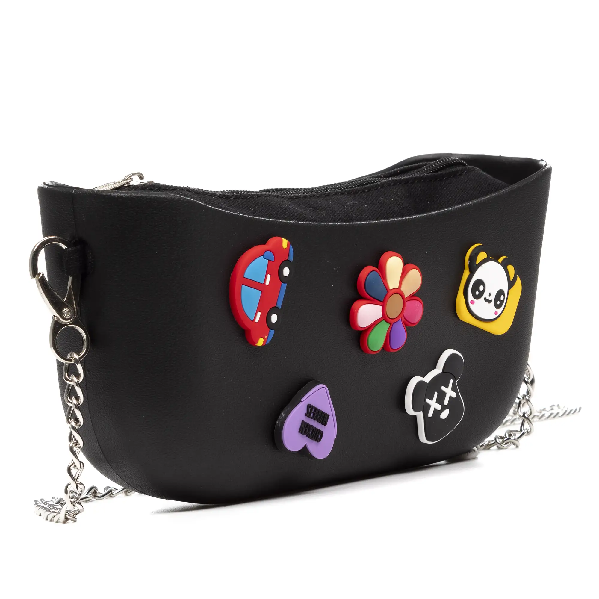 Villaricca bolso bandolera, de goma eva con correa y bolsa interior.