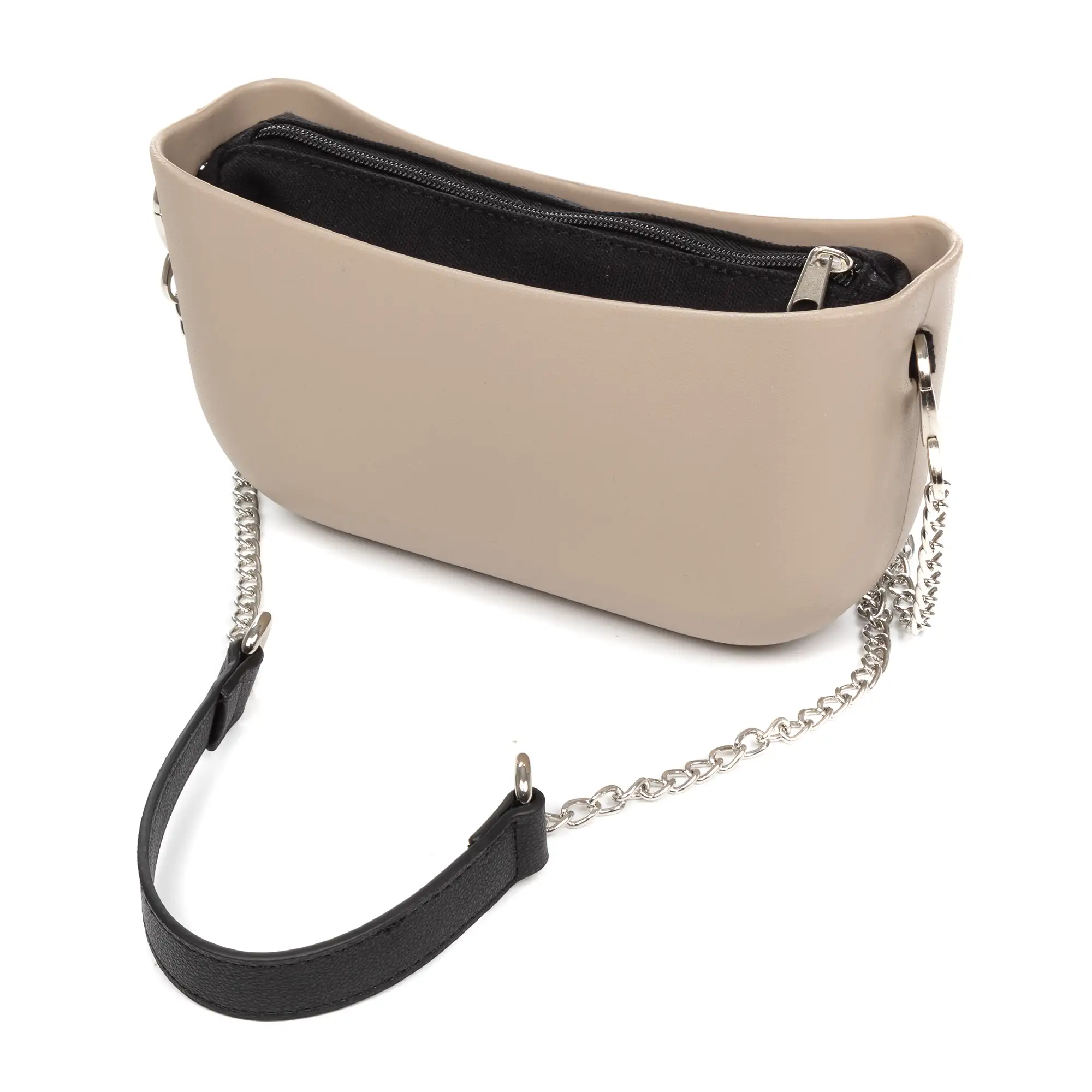 Villaromagnano bolso bandolera, de goma eva con correa y bolsa interior.