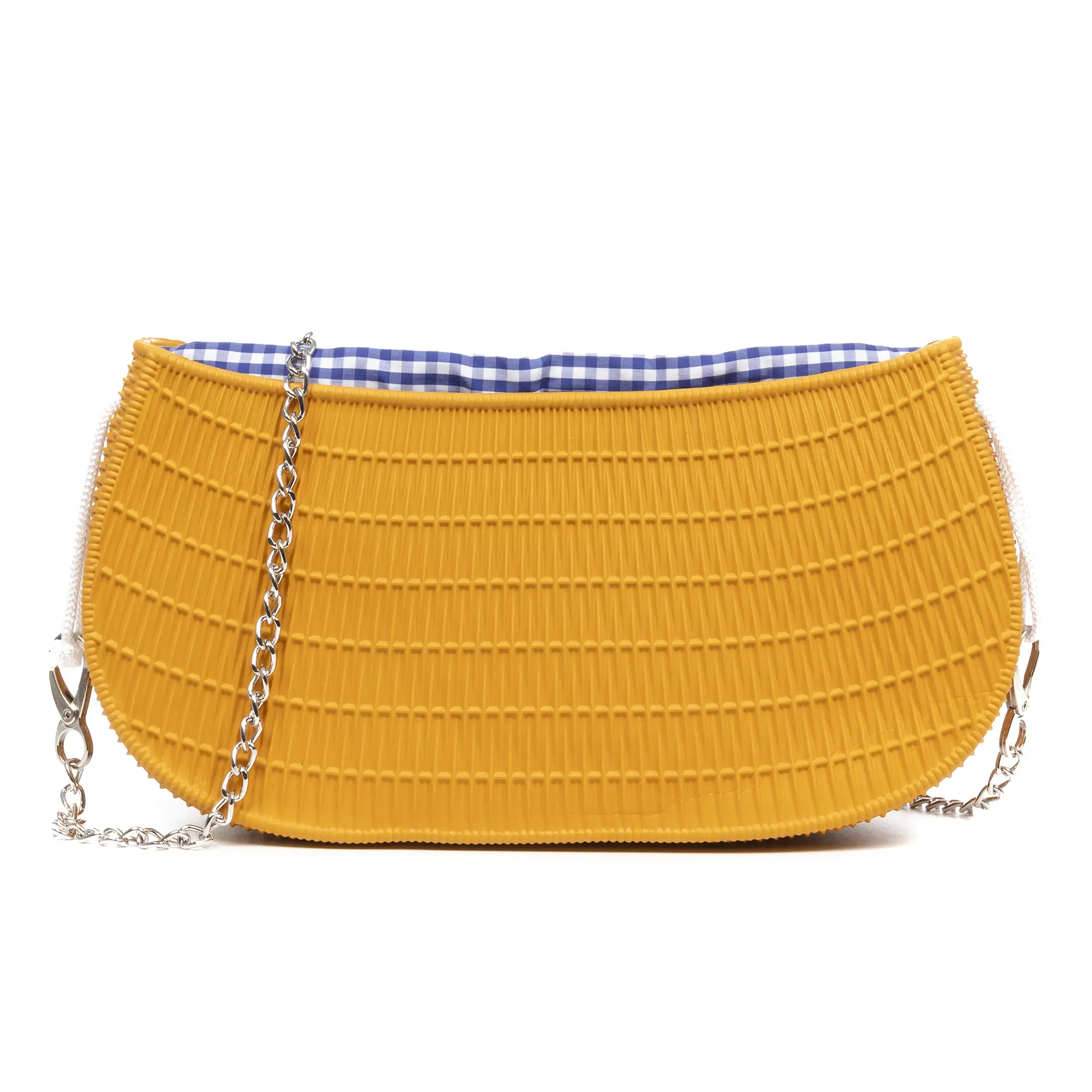 Villarosa bolso bandolera, de goma eva grabado con patrón de diseño, bolsa interior estampada.