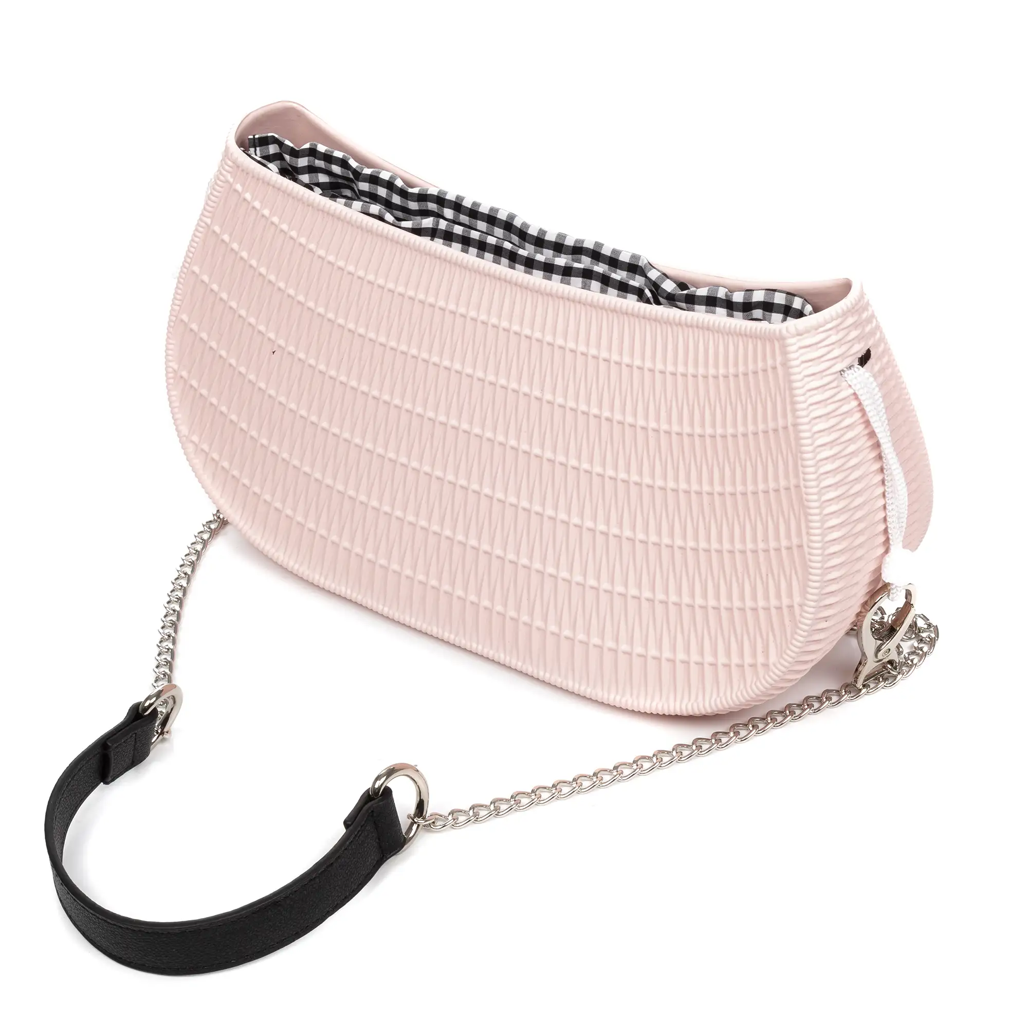 Villarosa bolso bandolera, de goma eva grabado con patrón de diseño, bolsa interior estampada.
